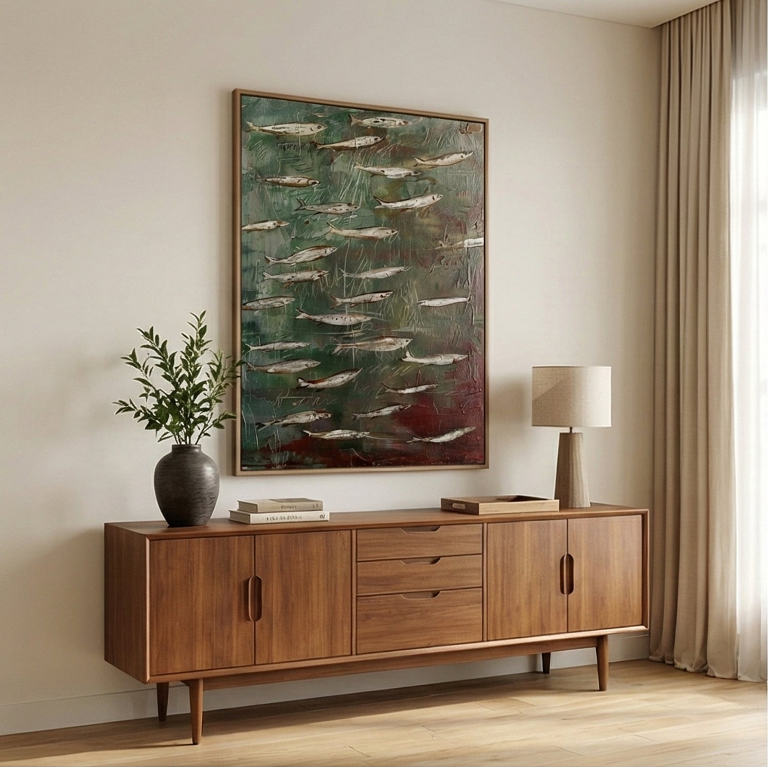Wabi-Sabi Art | Submerged Verse Neutral Textured Wall Art