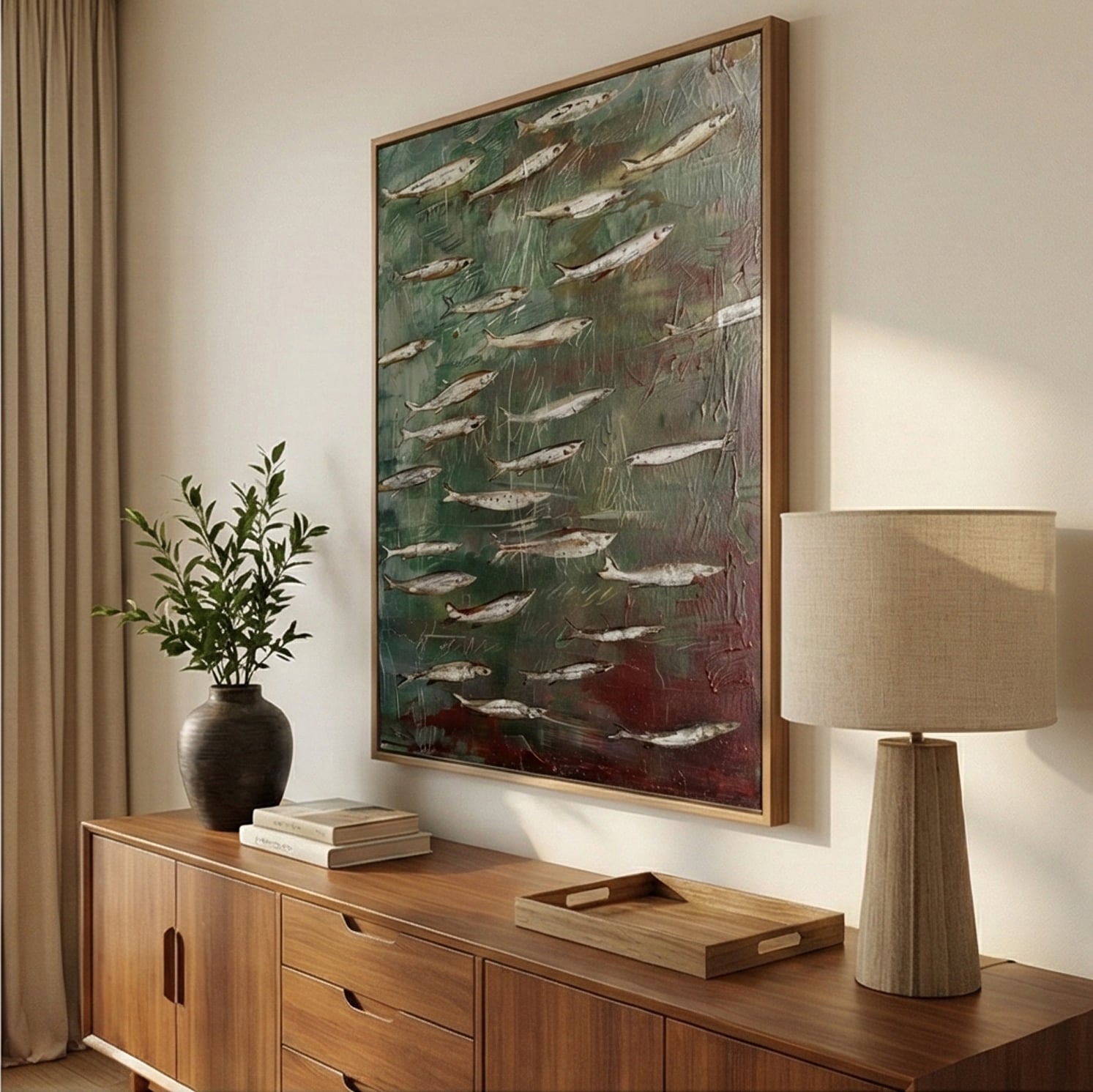 Wabi-Sabi Art | Submerged Verse Neutral Textured Wall Art
