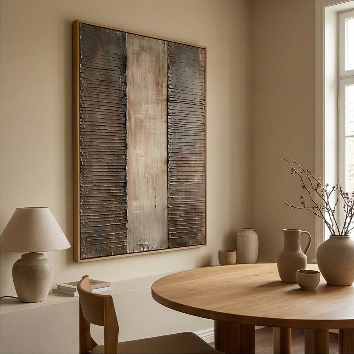 Wabi-Sabi Art | Earthen Textures Neutral Earth Tone Wall Art