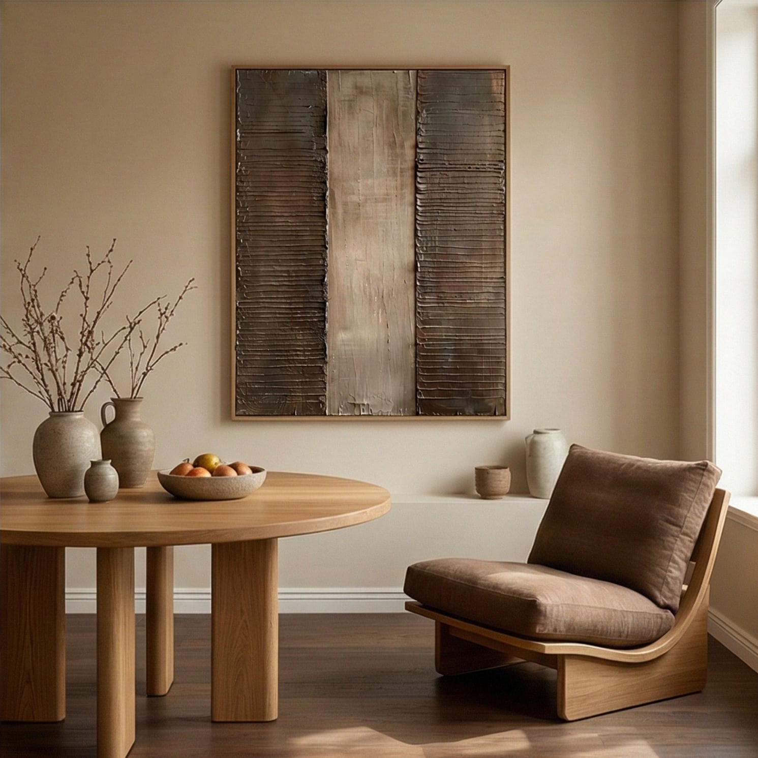 Wabi-Sabi Art | Earthen Textures Neutral Earth Tone Wall Art