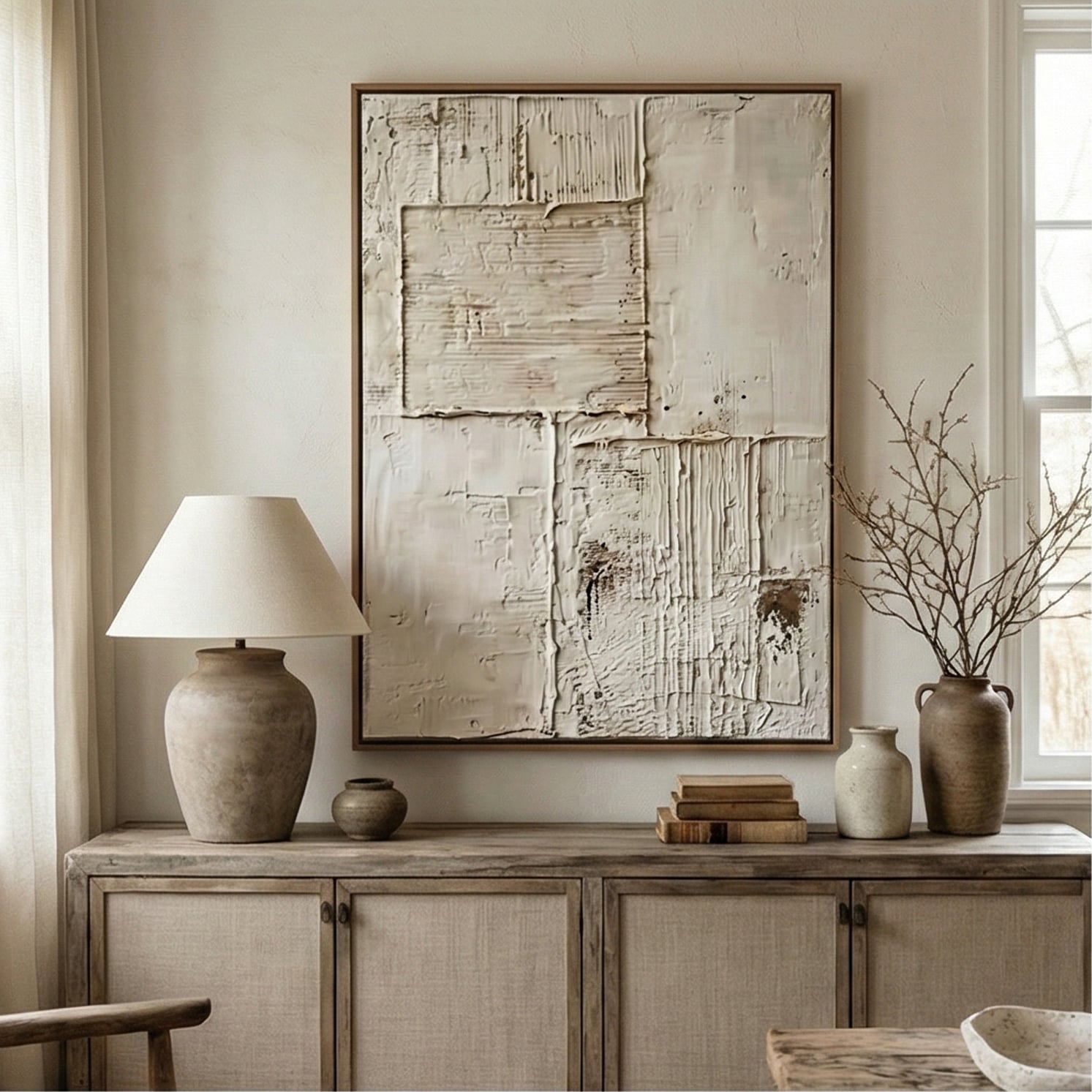 Wabi-Sabi Art | Quiet Texture Neutral Textured Wall Art