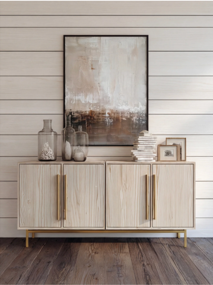 Wabi-Sabi Art | Weathered Earth Horizon Weathered Textured Wall Art