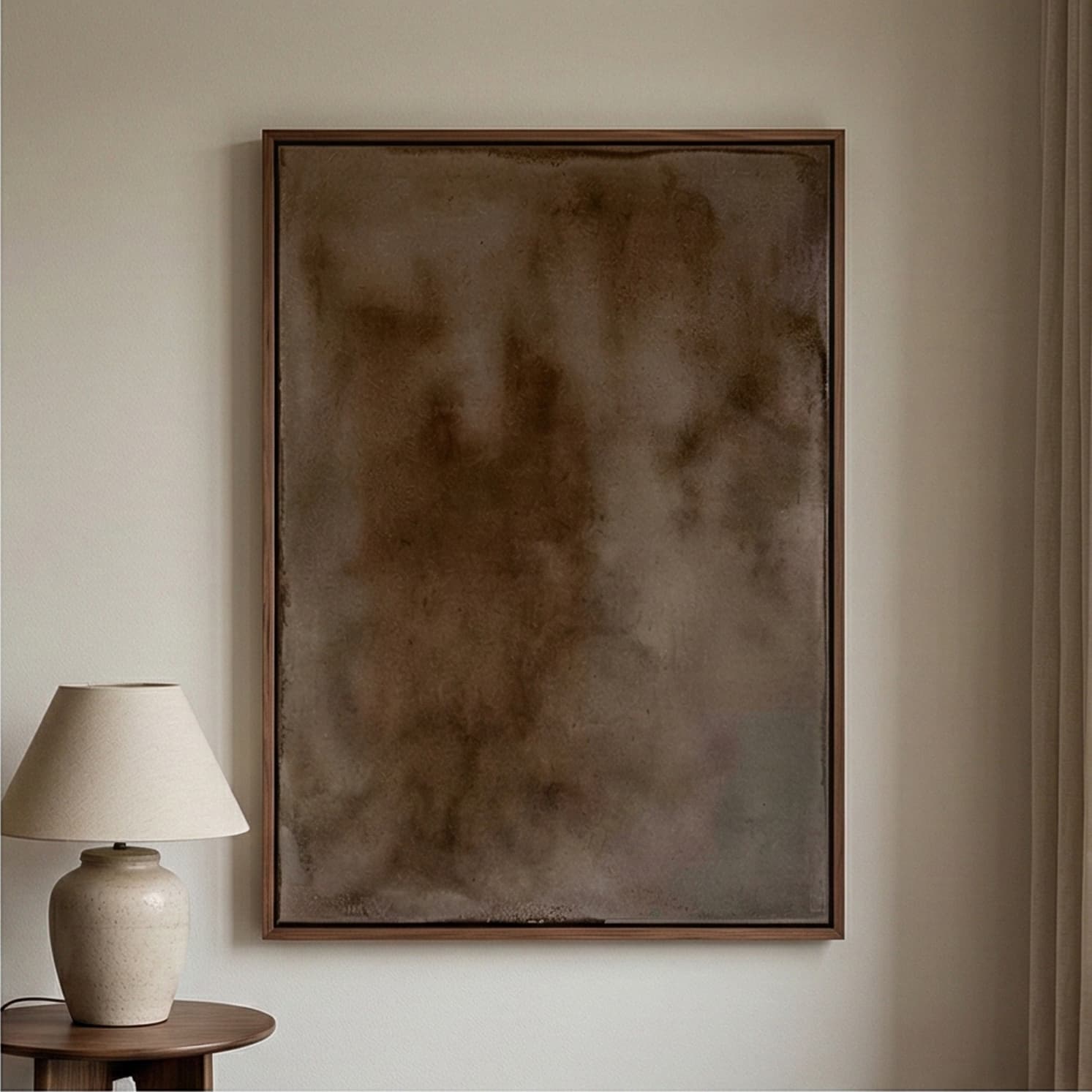 Wabi-Sabi Art | Echo of Two Tones Calm Bedroom Wall Art