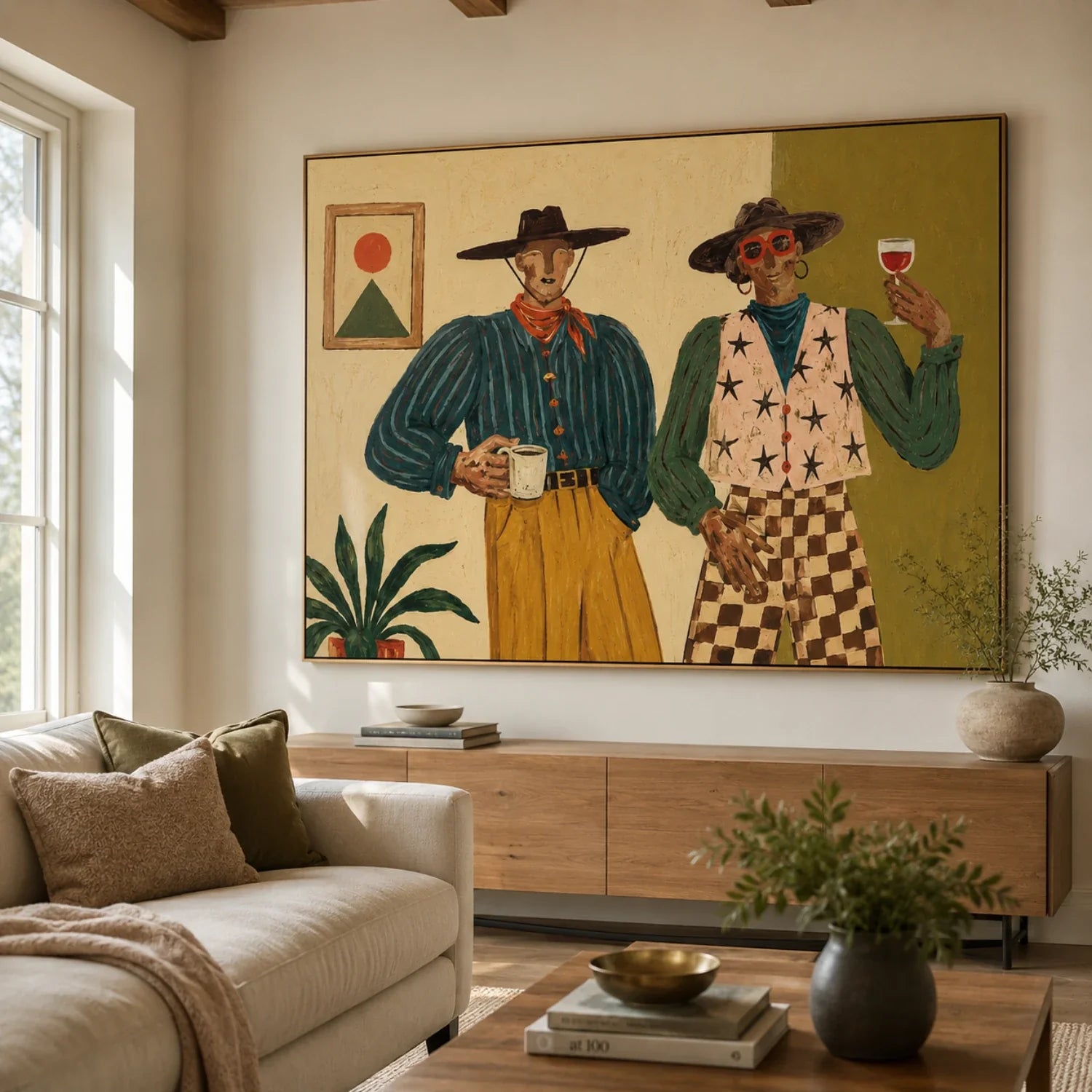 Vintage Americana Art | Where Morning Meets the Last Glass Western Gallery Wall Decor