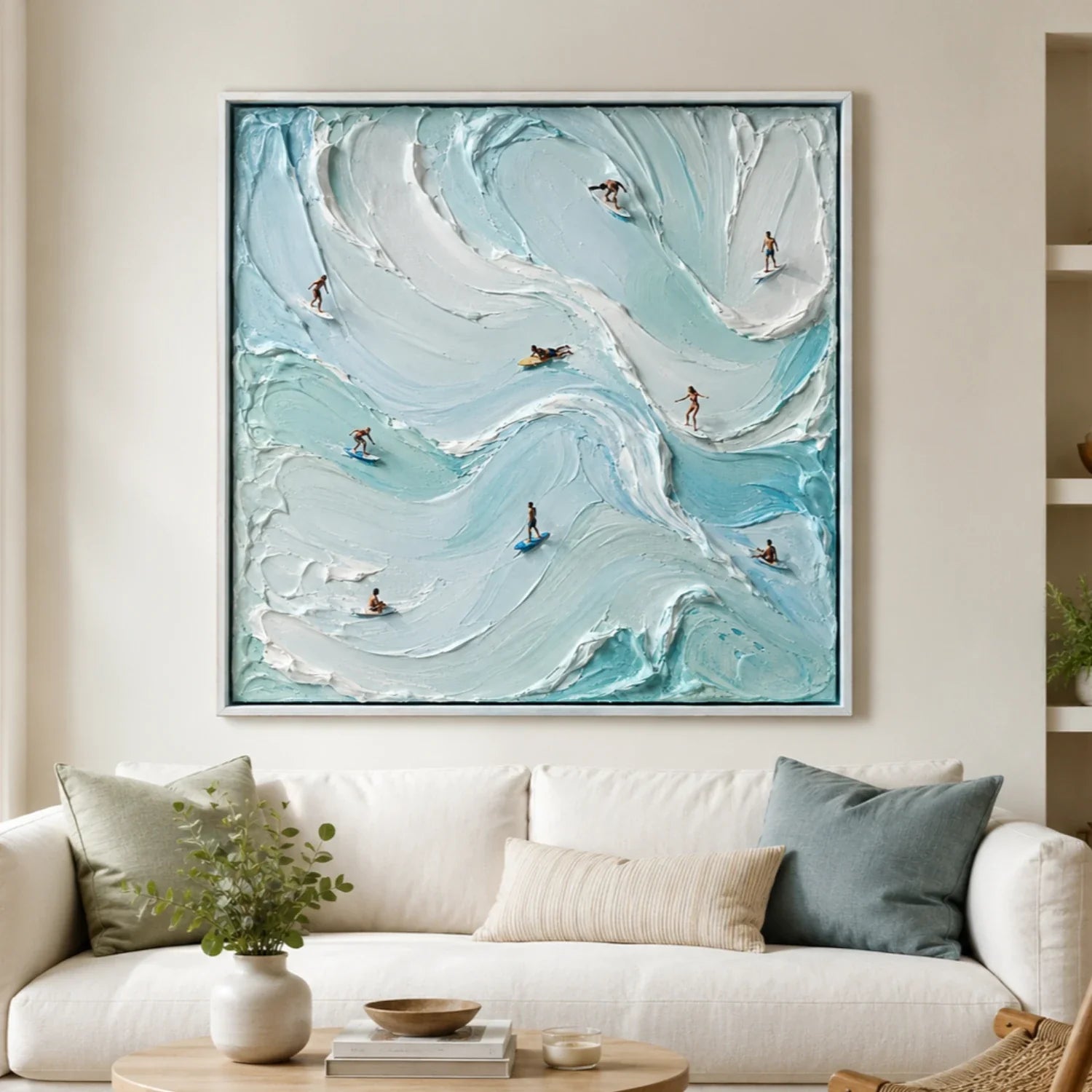 3D textured Art | Choreography of Foam Modern Textured Wall Art