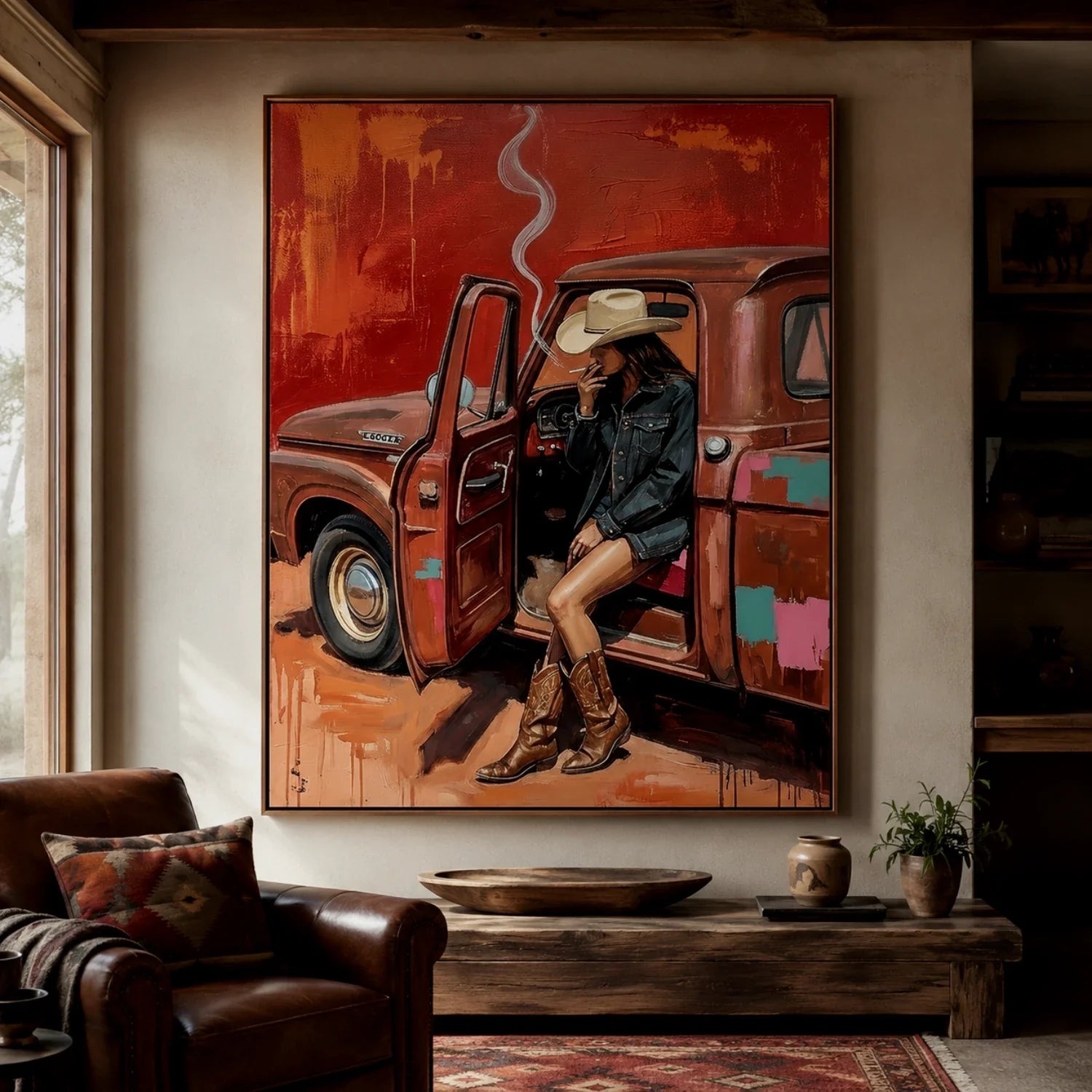 POP Art | Rust & Cowgirl Haze Western Cowgirl Wall Art