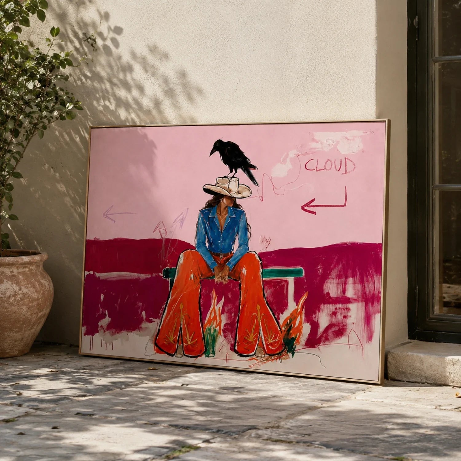 POP Art | Where the Raven Names the Sky Bold Canvas Wall Art