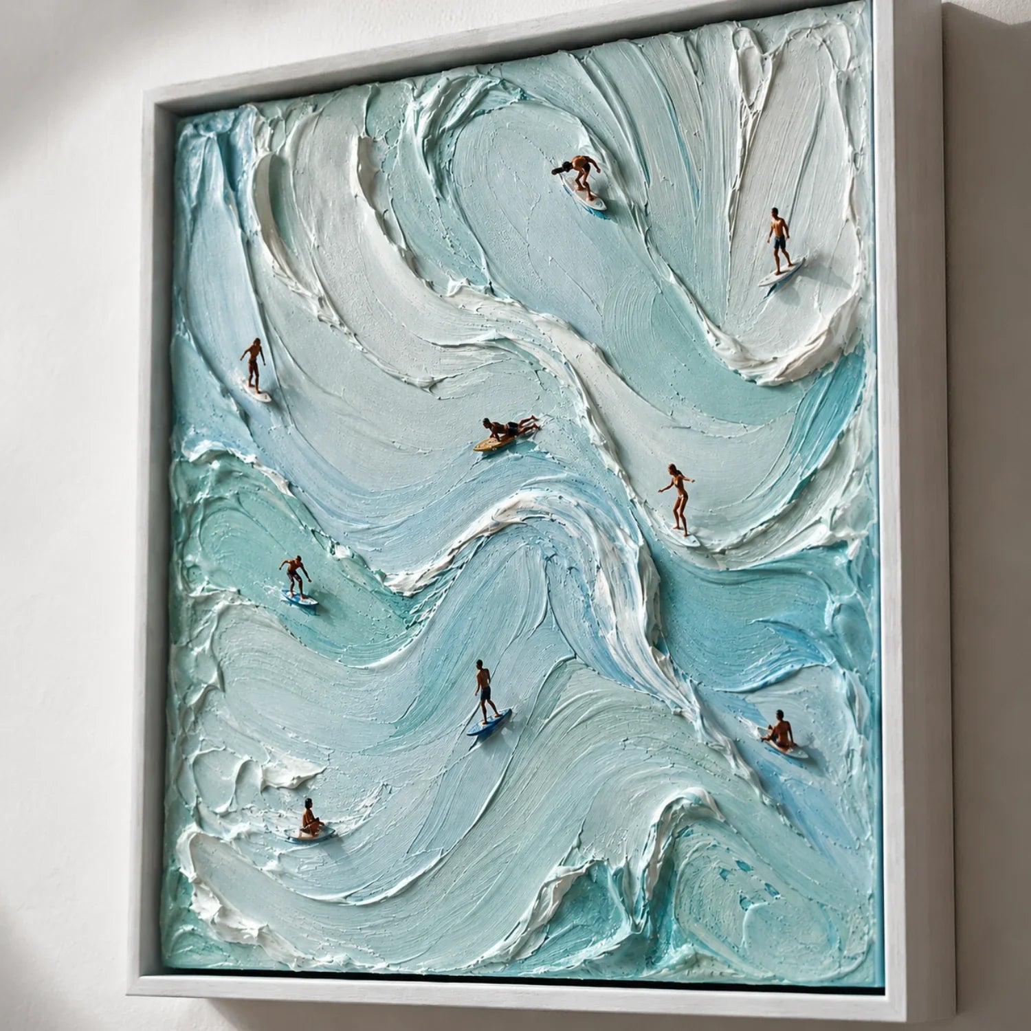 3D textured Art | Choreography of Foam Modern Textured Wall Art