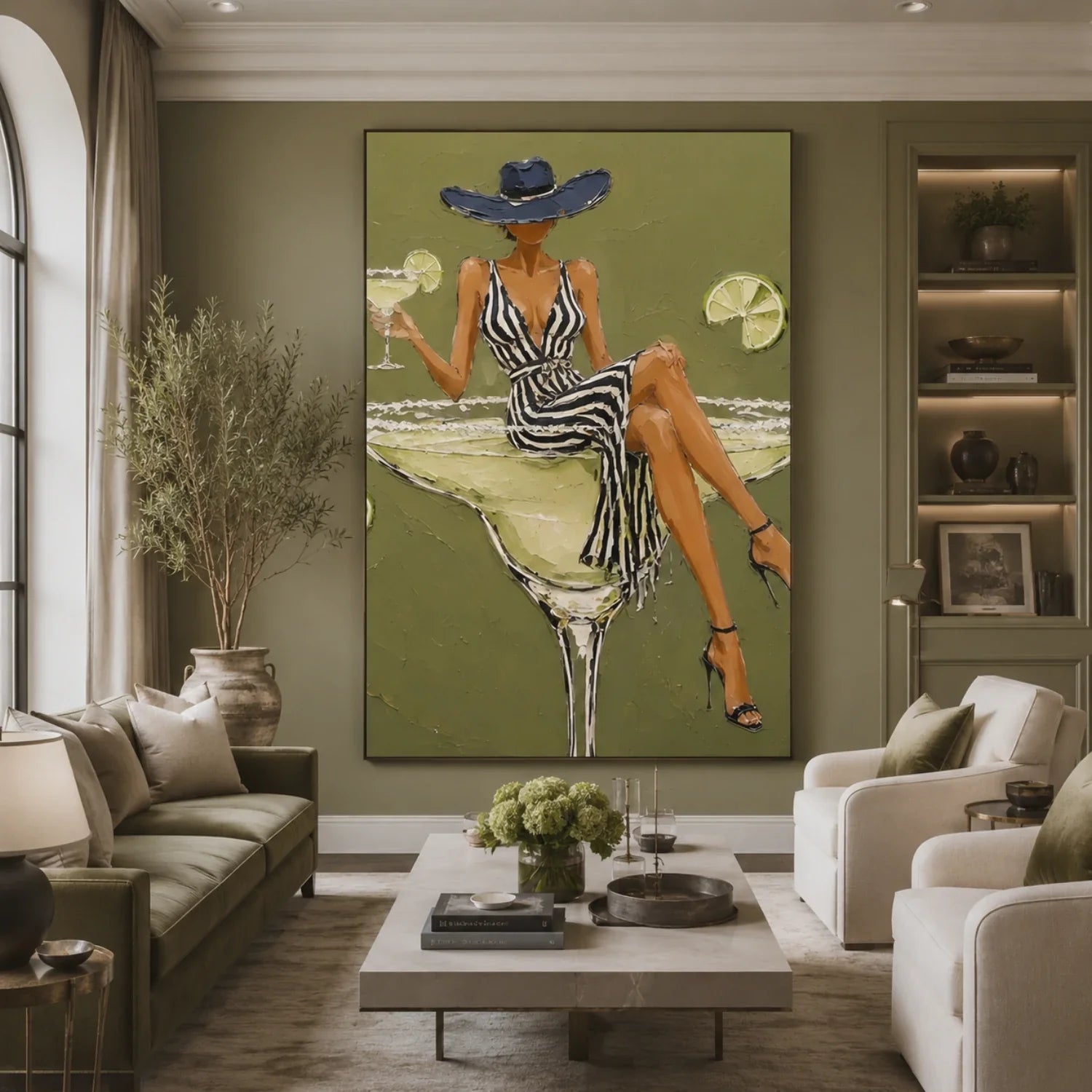 POP Art | Verdant Hour of Citrus Reverie Colorful Living Room Wall Decor