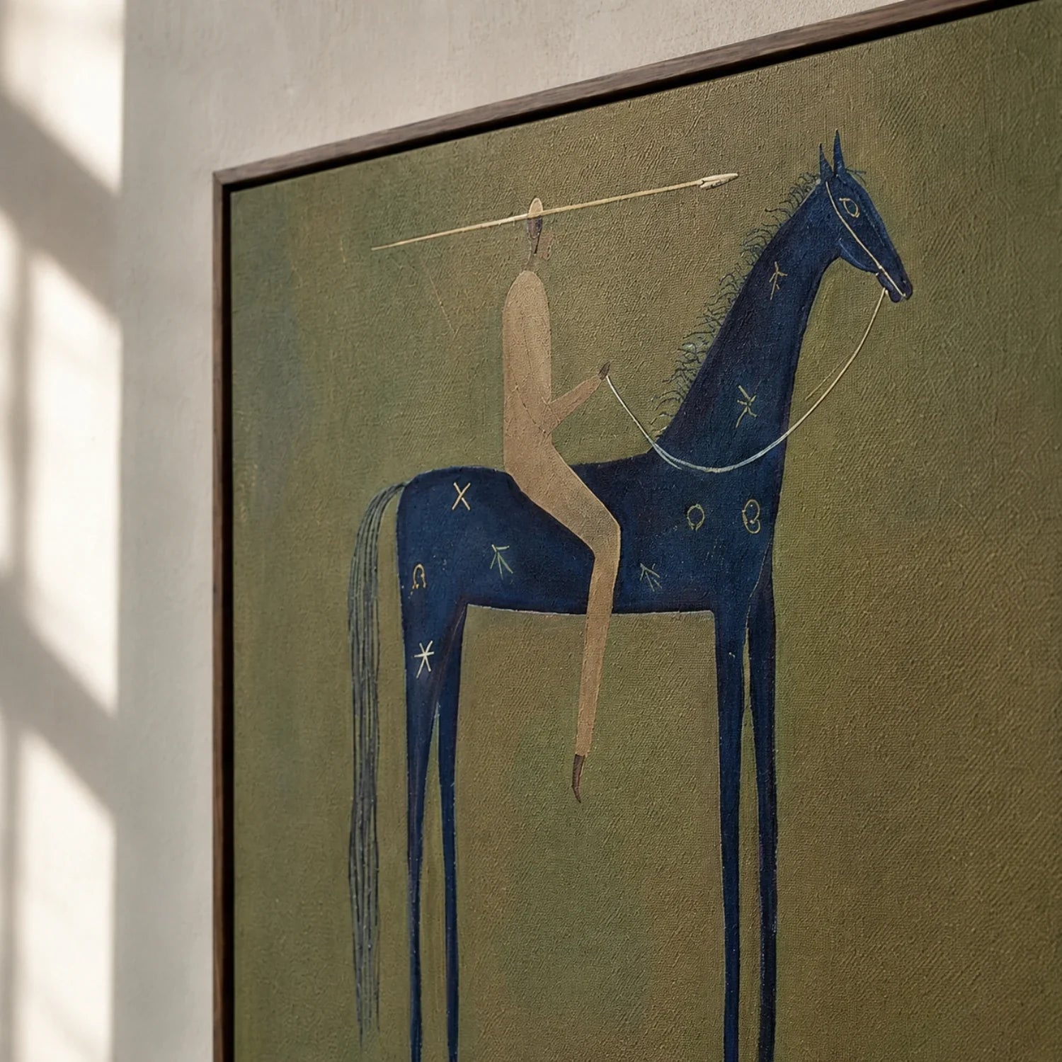 Vintage Americana Art | Emerald Stillness Cowboy Western Wall Art