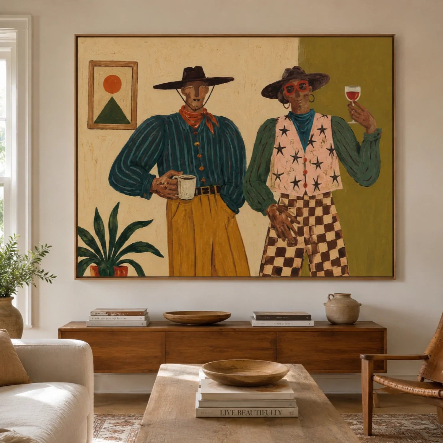 Vintage Americana Art | Where Morning Meets the Last Glass Western Gallery Wall Decor