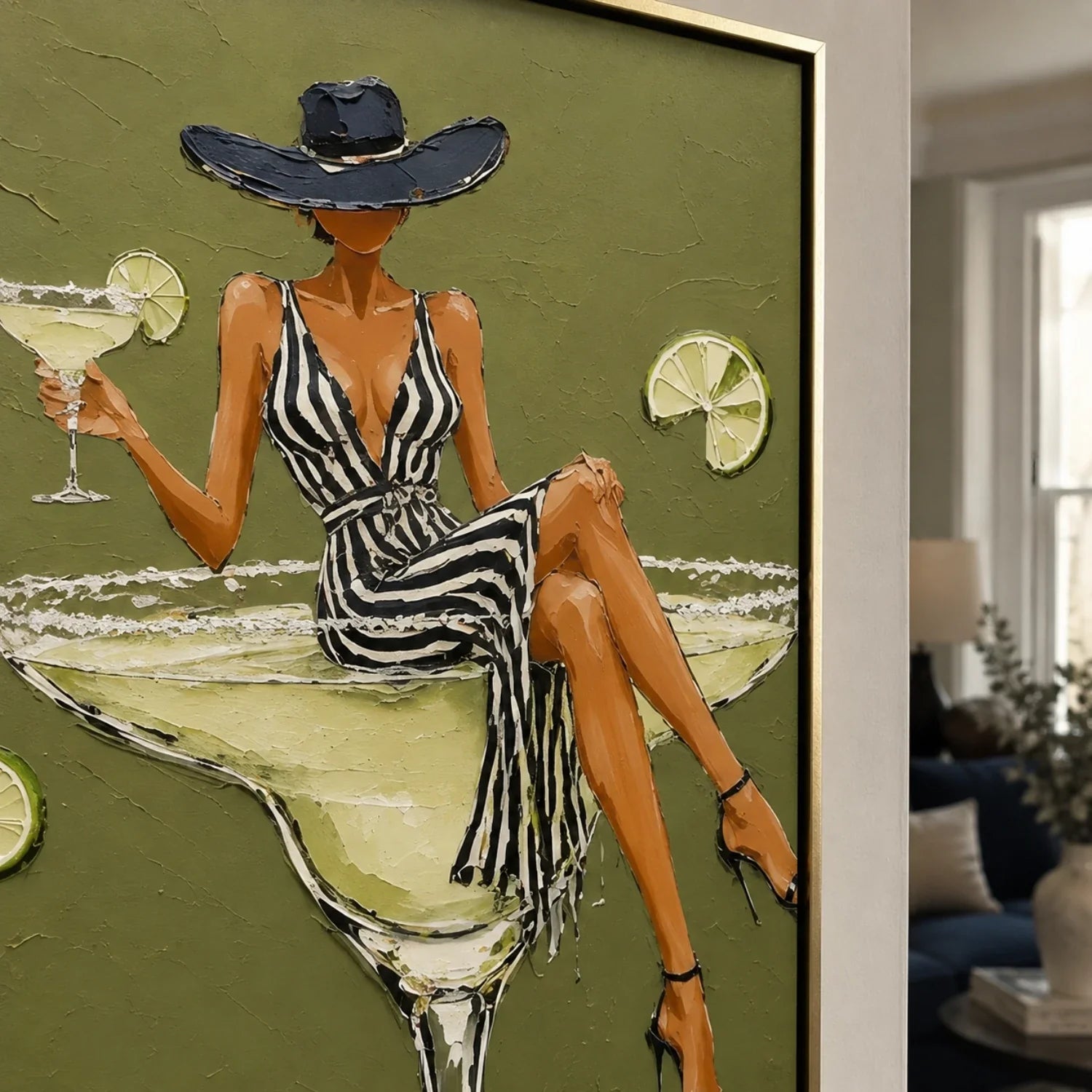POP Art | Verdant Hour of Citrus Reverie Colorful Living Room Wall Decor