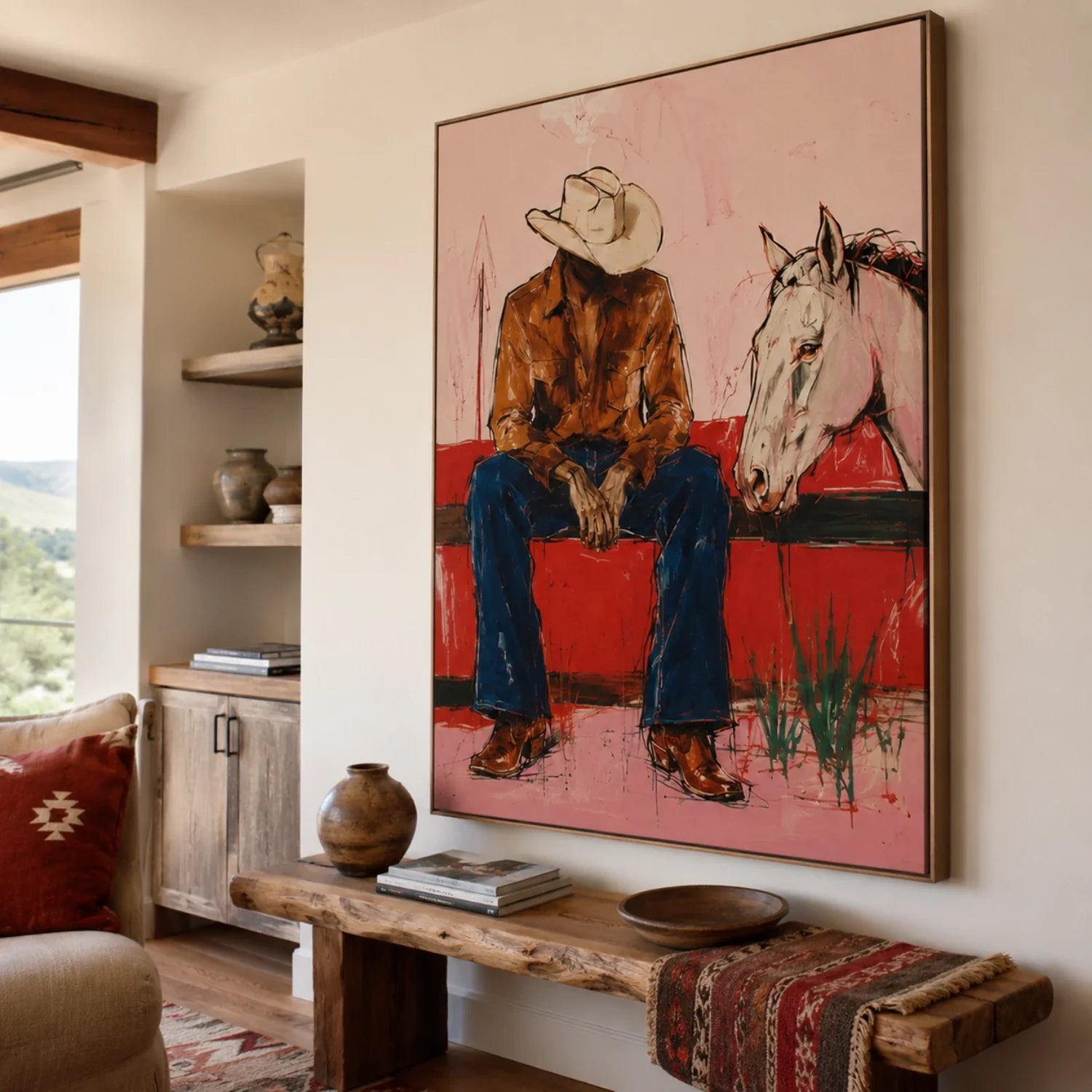 POP Art | When the Saddle Forgets Its Voice Western Canvas Wall Decor