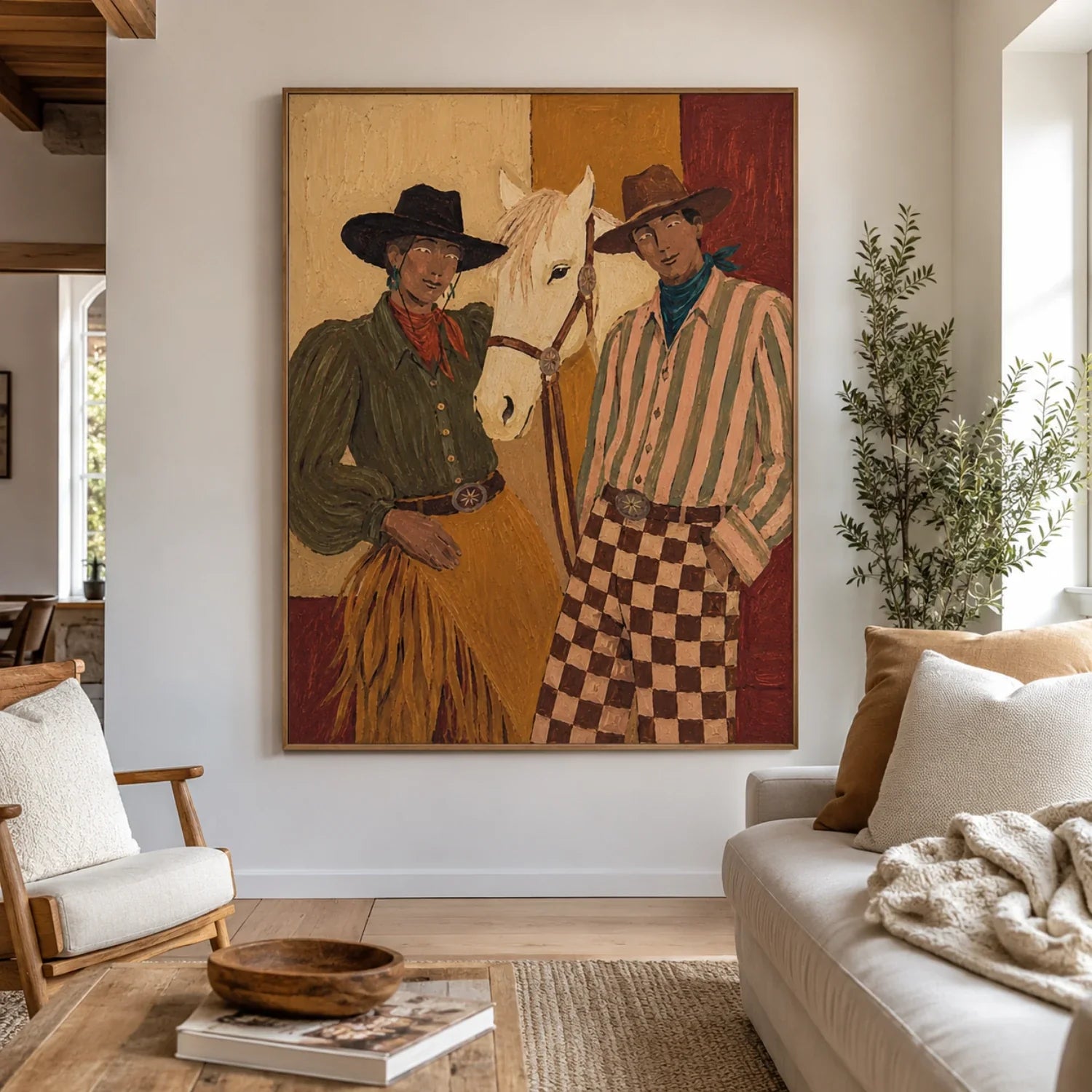 Vintage Americana Art | Where the Reins Remember Western Canvas Wall Decor