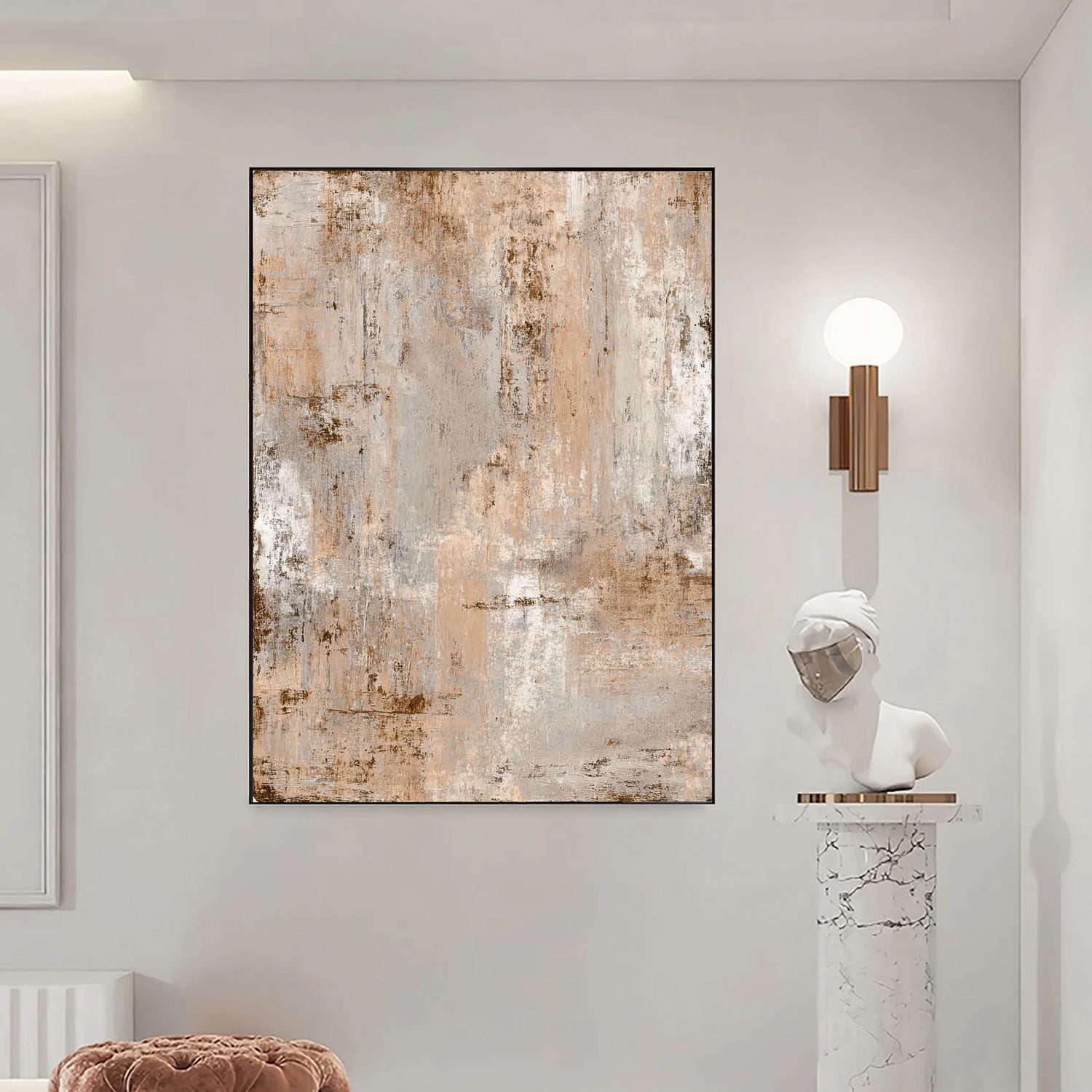 Wabi-Sabi Art | Rustic Earthy Textures Weathered Textured Wall Art
