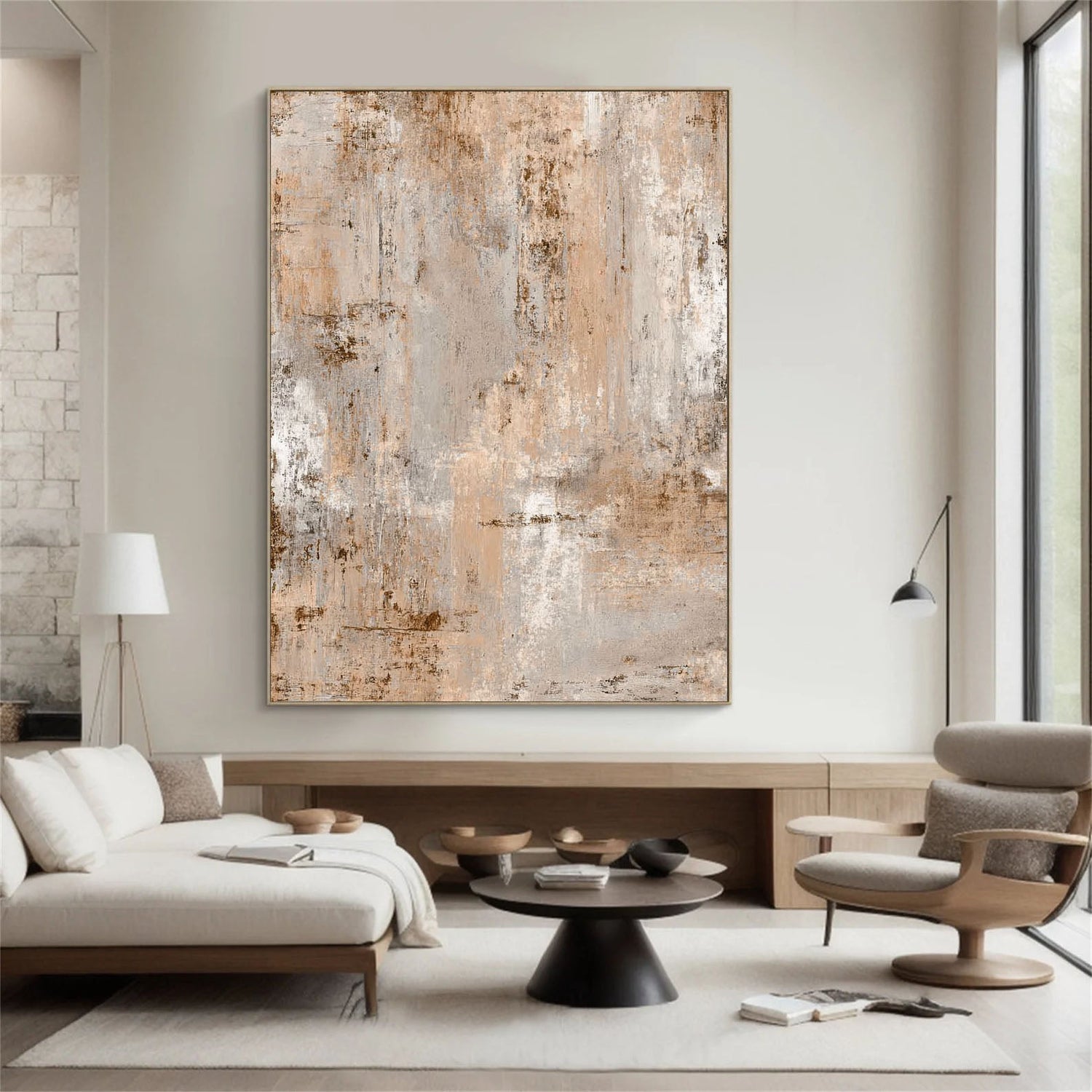 Wabi-Sabi Art | Rustic Earthy Textures Weathered Textured Wall Art
