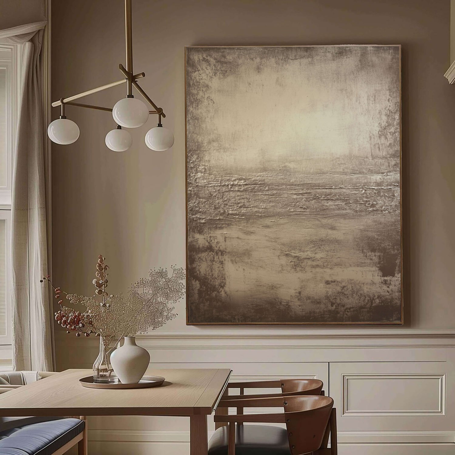 Wabi-Sabi Art | Muted Earth Textures Neutral Earth Tone Wall Art