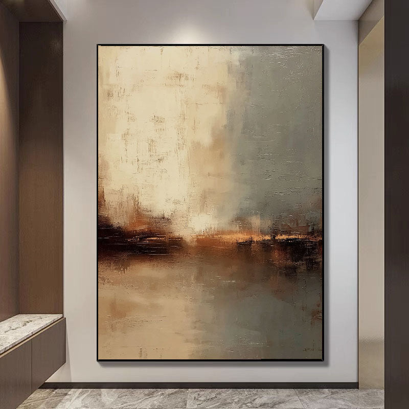 Impressionist Art | Misty Horizon Glow Floral Canvas Wall Art