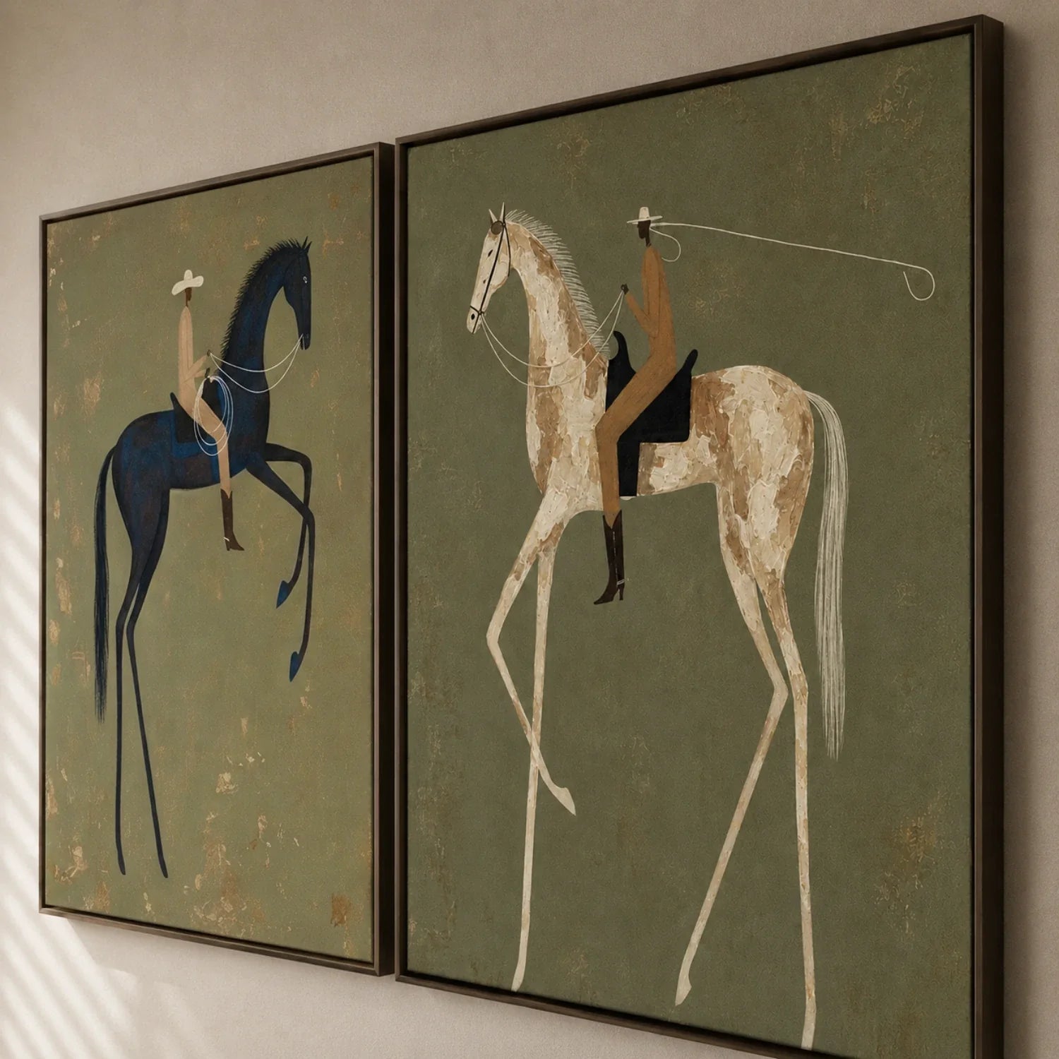 Vintage Americana Art | Saddle Hymn Western Canvas Wall Decor