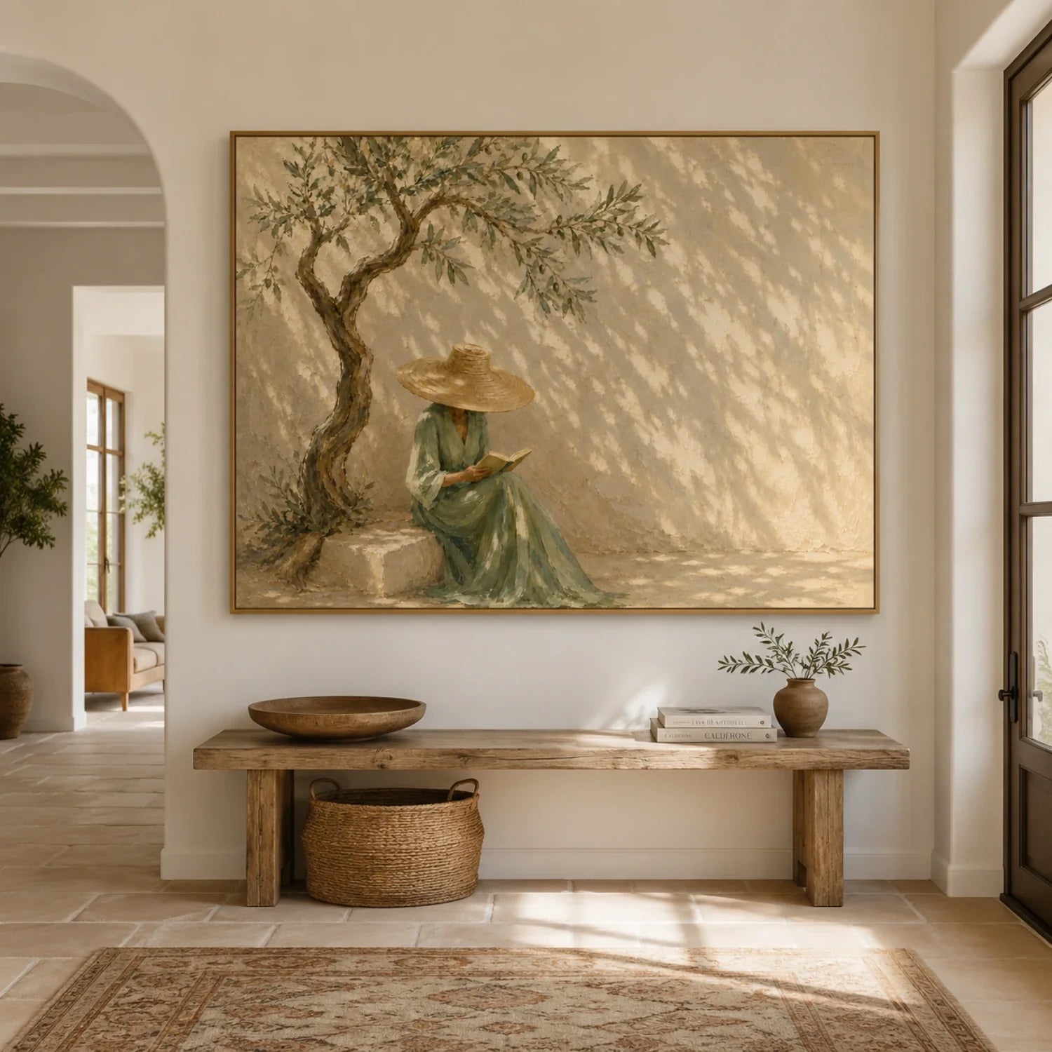 Vintage Americana Art | Where the Light Learns Silence Cowboy Western Wall Art