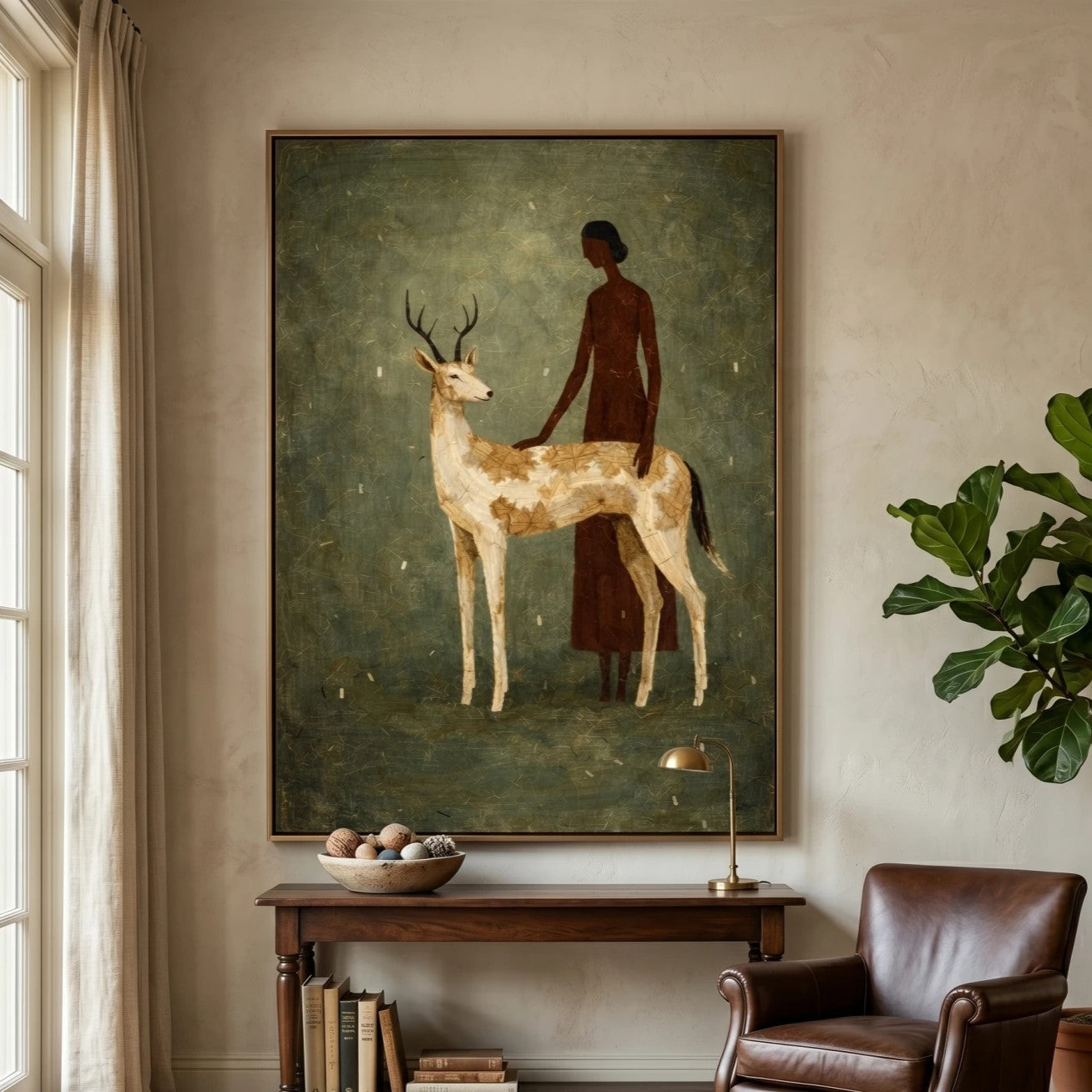 Vintage Americana Art | Silent Kinship Cowboy Western Wall Art