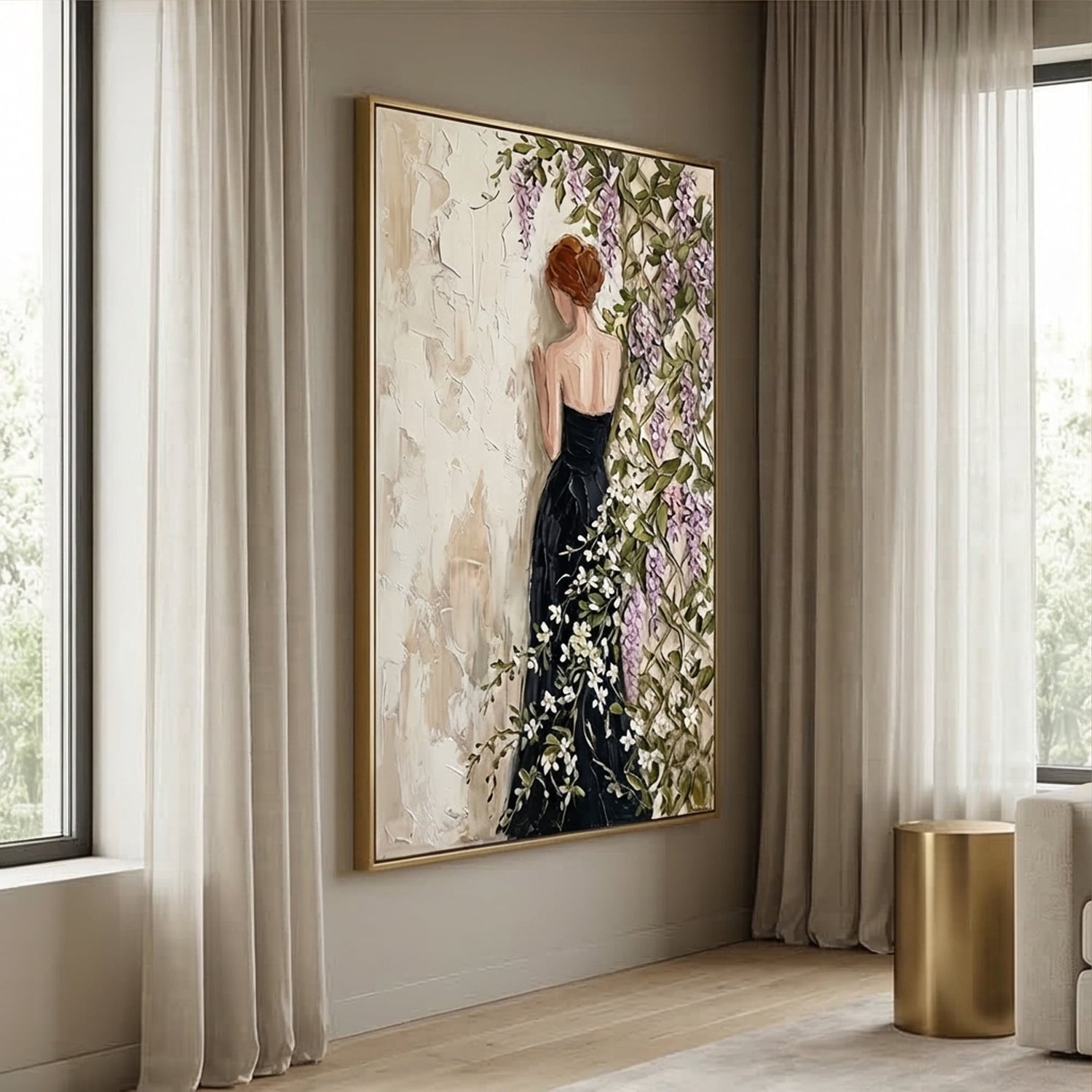 Impressionist Art | Violet Silence Canvas Landscape Wall Art
