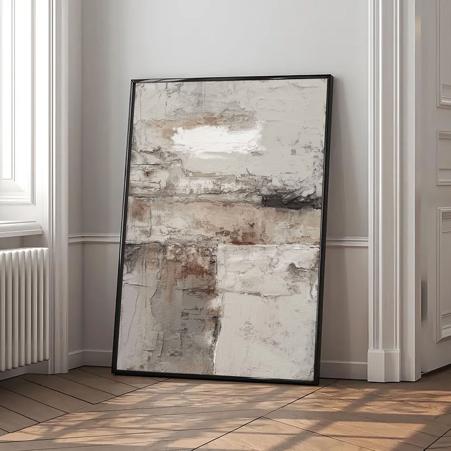 3D-Textured Art | Textured Neutral Layers Neutral Textured Canvas Wall Art