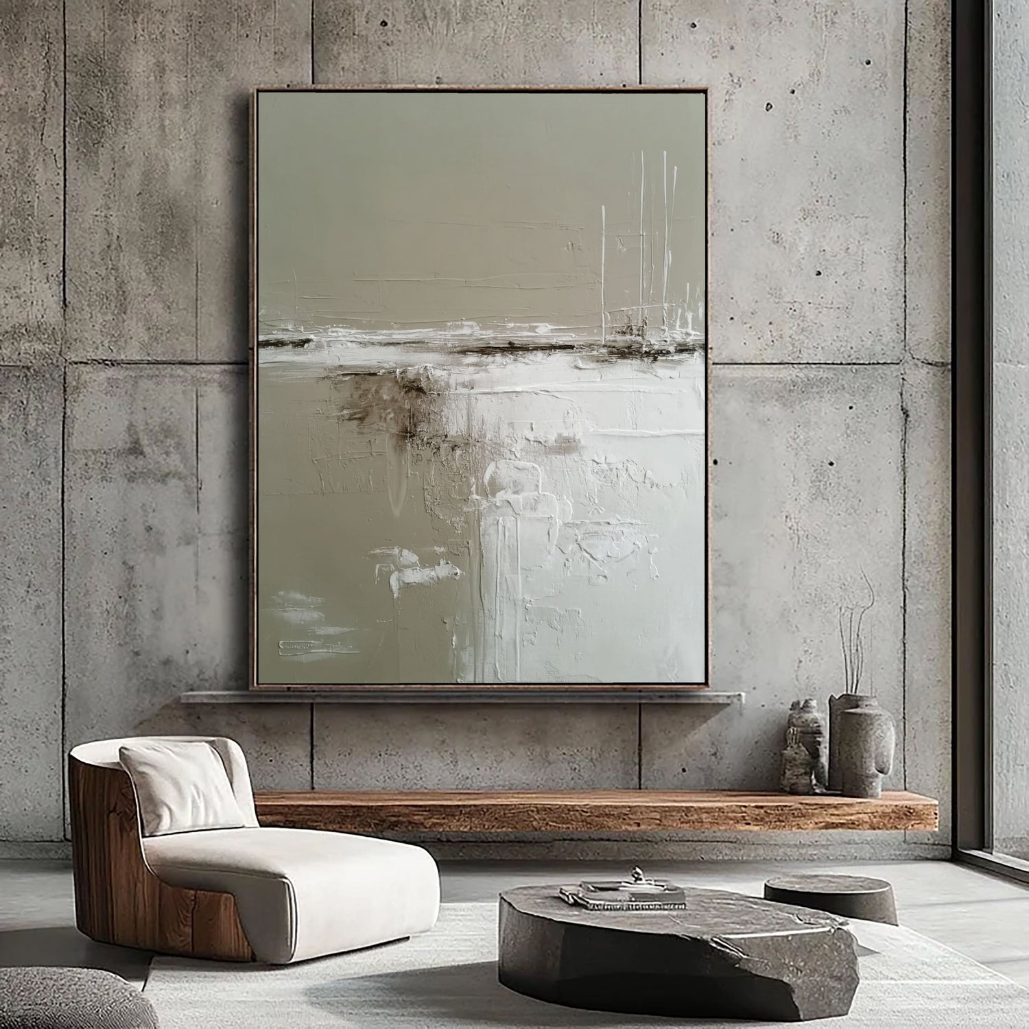 3D-Textured Art | Minimal Horizon Textures Textured Canvas Wall Art