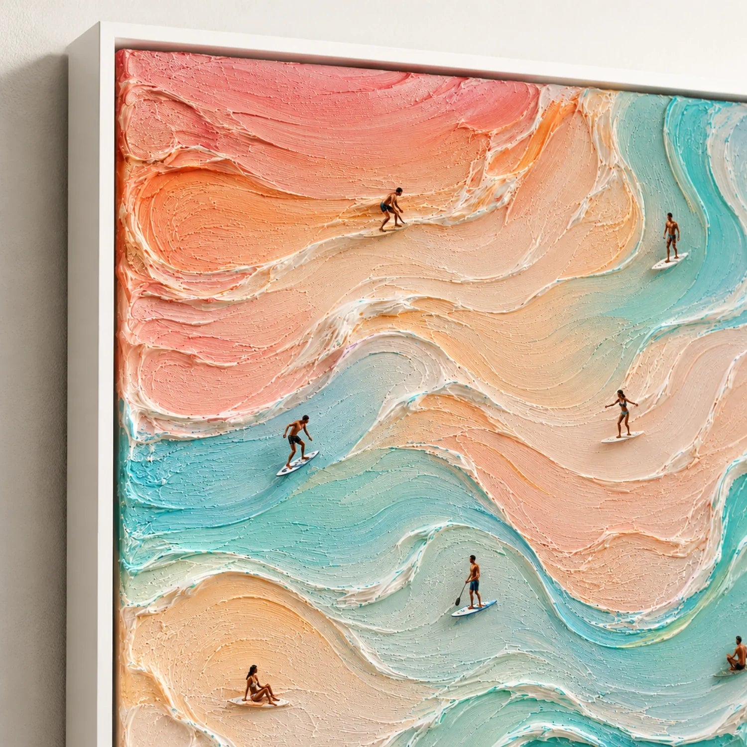 3D textured Art | Where Tides Dream Coastal Textured Wall Art