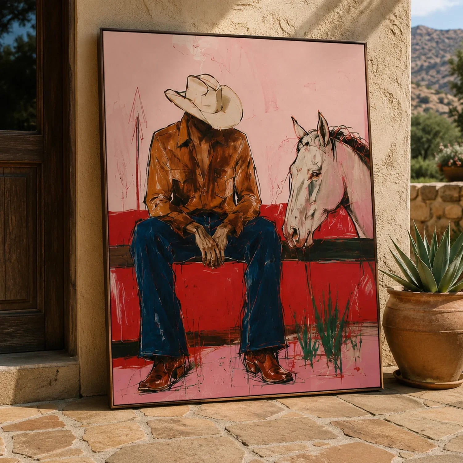 POP Art | When the Saddle Forgets Its Voice Western Canvas Wall Decor
