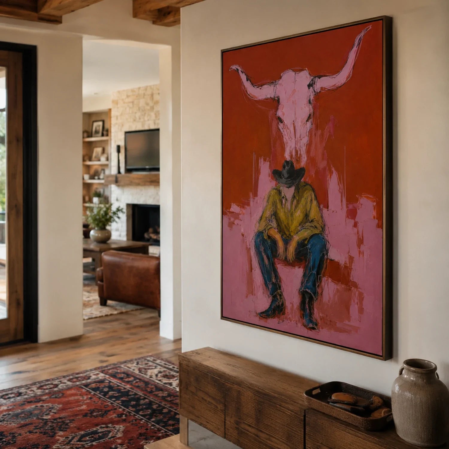 POP Art | Under the Horned Silence Bold Canvas Wall Art