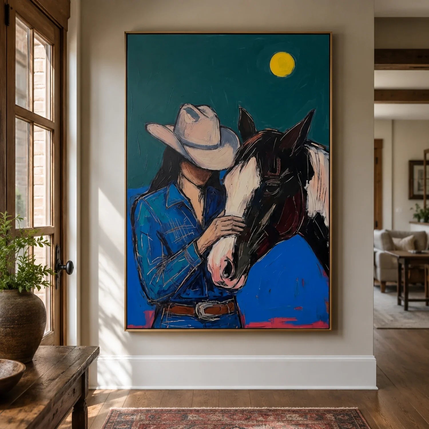 POP Art | Moon & Gentle Bond Colorful Living Room Wall Decor