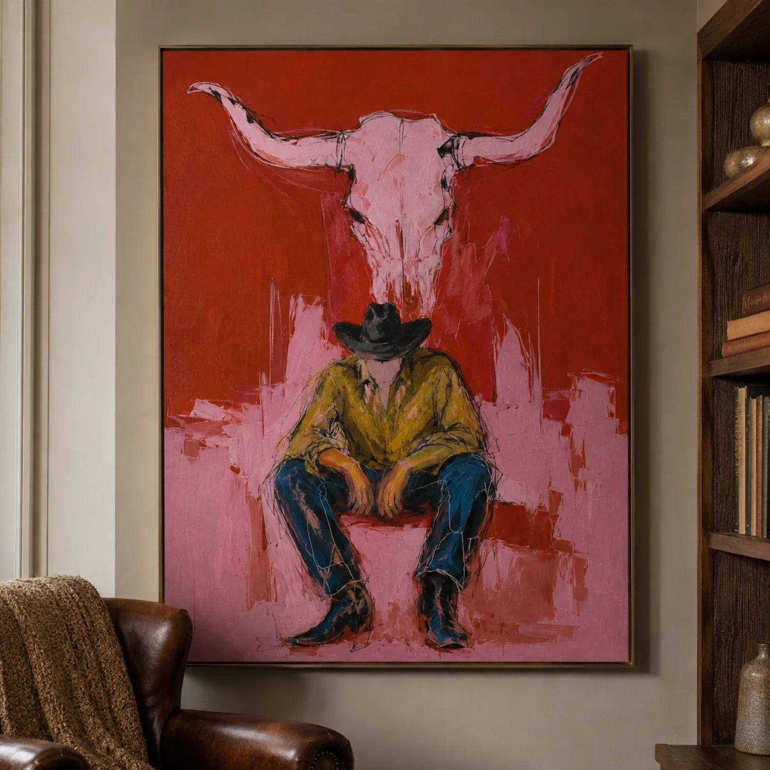 POP Art | Under the Horned Silence Bold Canvas Wall Art