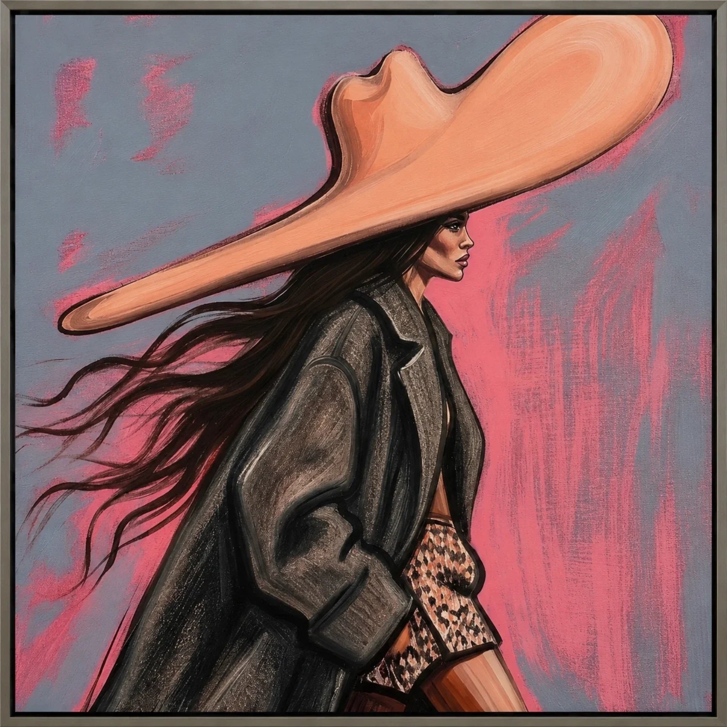 POP Art | Wide Hat Wanderer Western Statement Wall Art