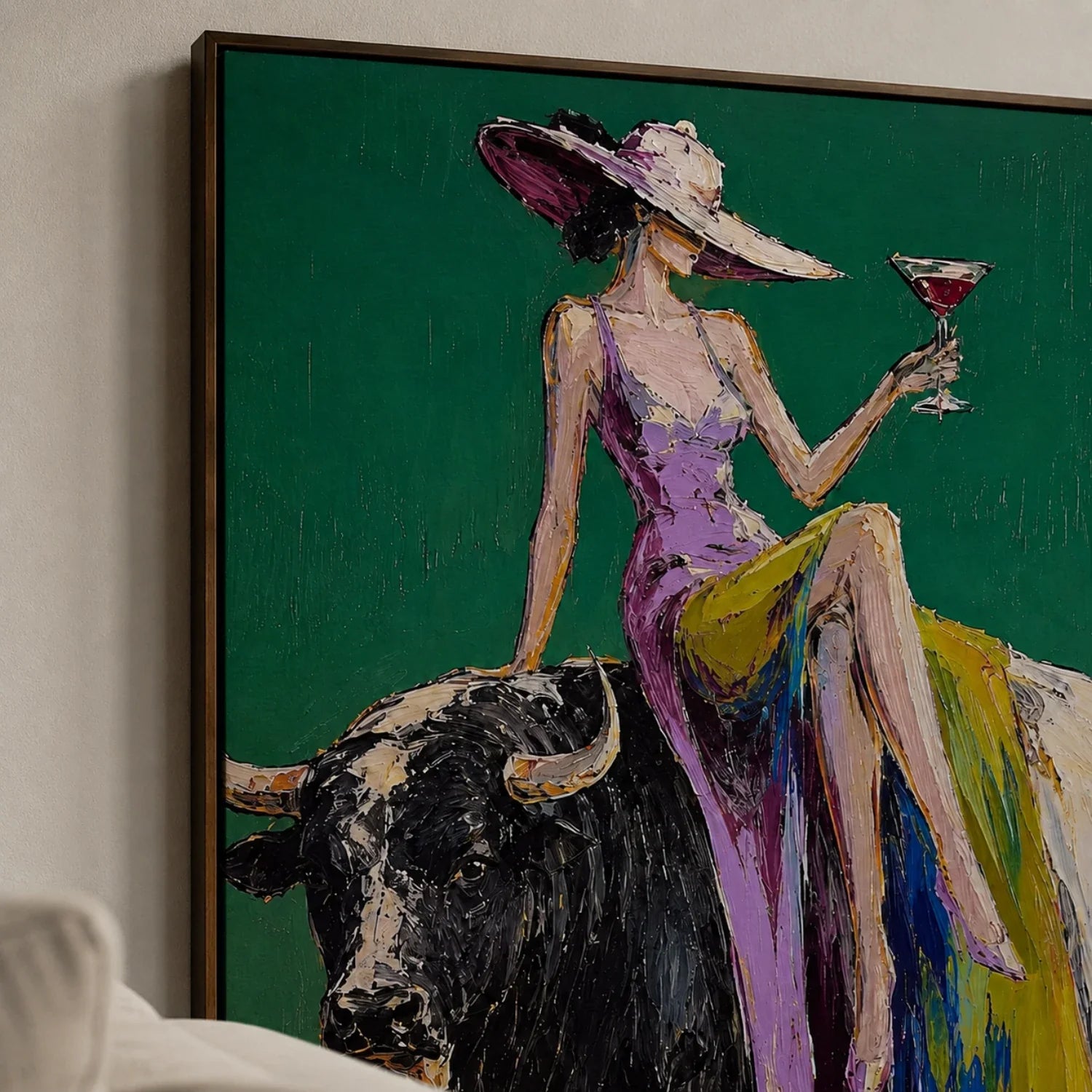 POP Art | Velvet Dominion Beneath the Verdant Silence Western Statement Wall Art