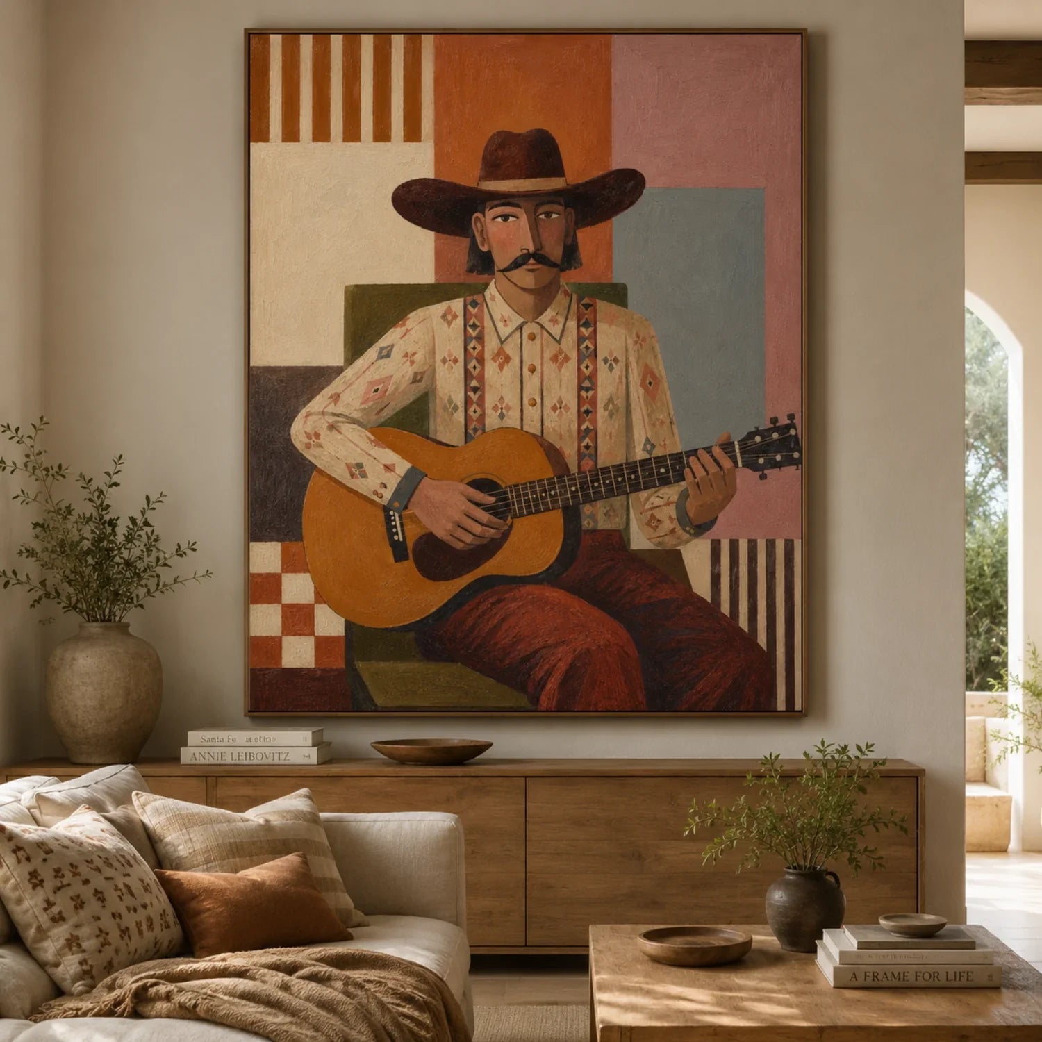 Vintage Americana Art | Desert Ballad Western Canvas Wall Decor