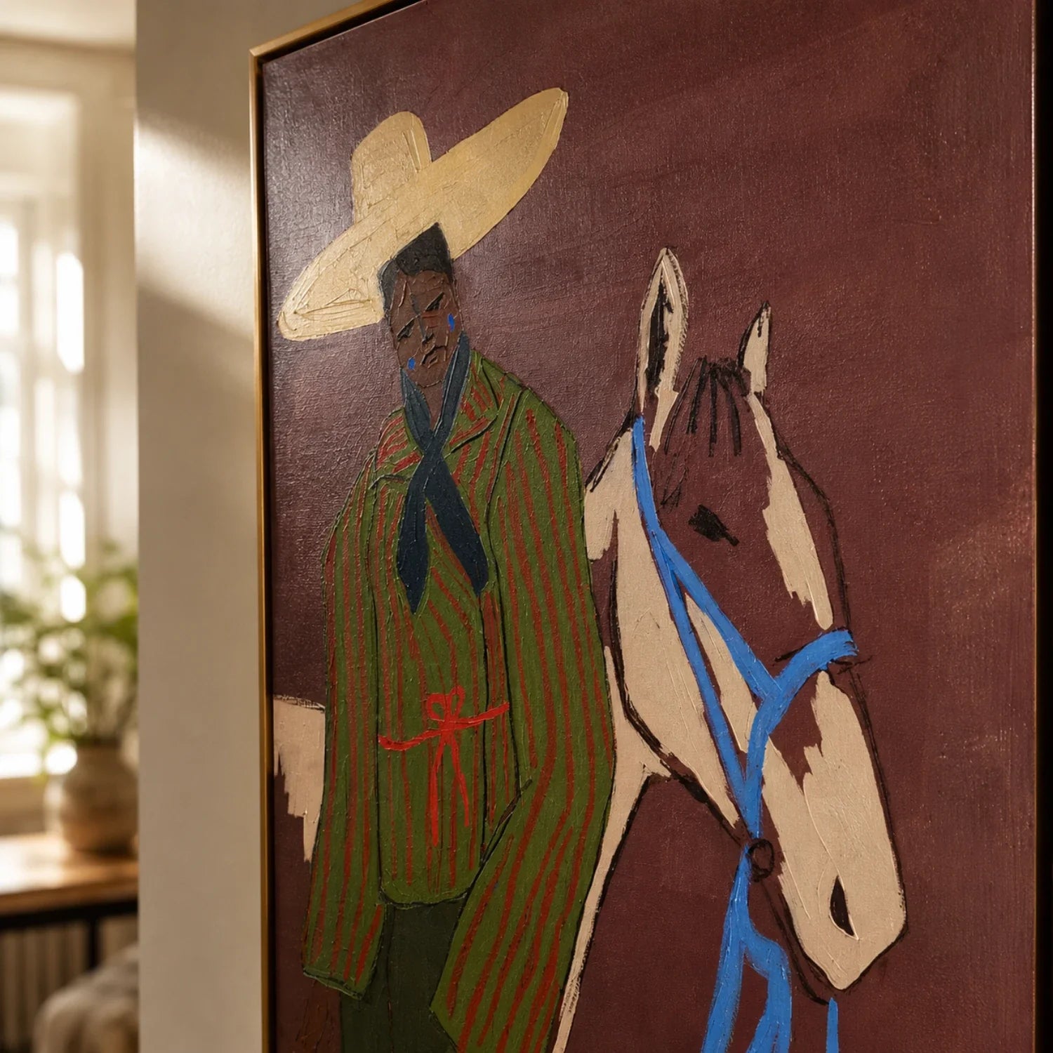 Vintage Americana Art | Dusken Reins Western Canvas Wall Decor
