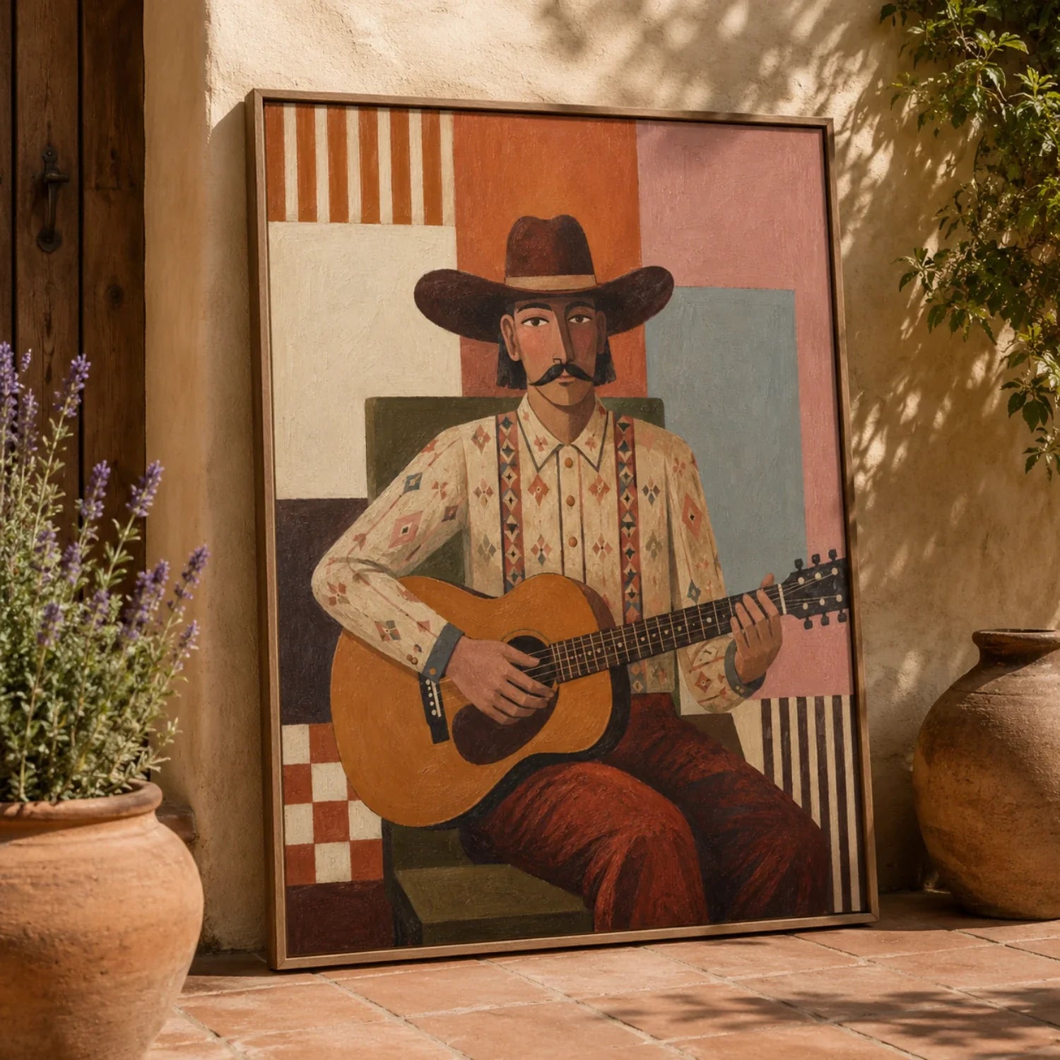 Vintage Americana Art | Desert Ballad Western Canvas Wall Decor