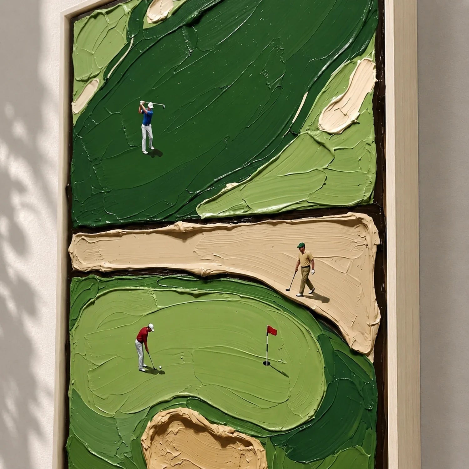 3D textured Art | The Quiet Between Strokes Textured Canvas Wall Art