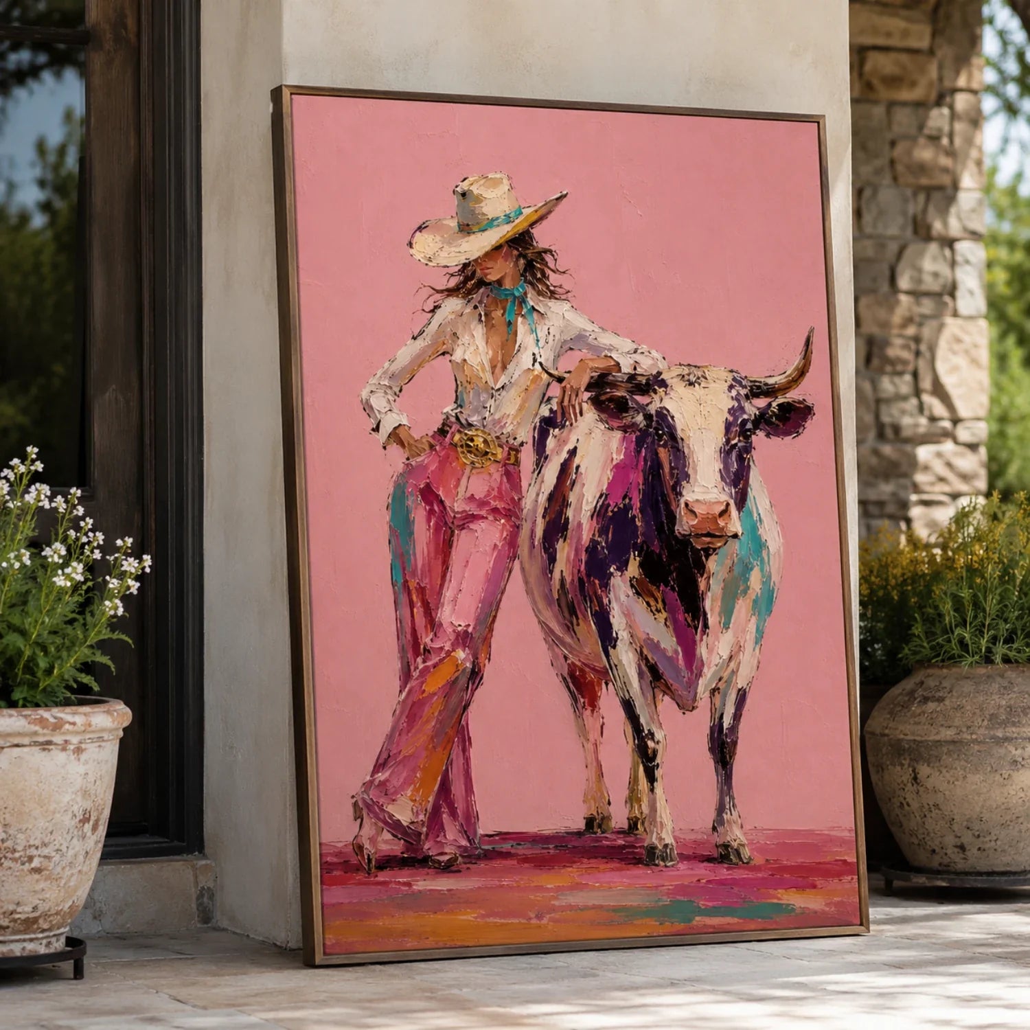 POP Art | Where Dust Learns to Bloom Bold Canvas Wall Art