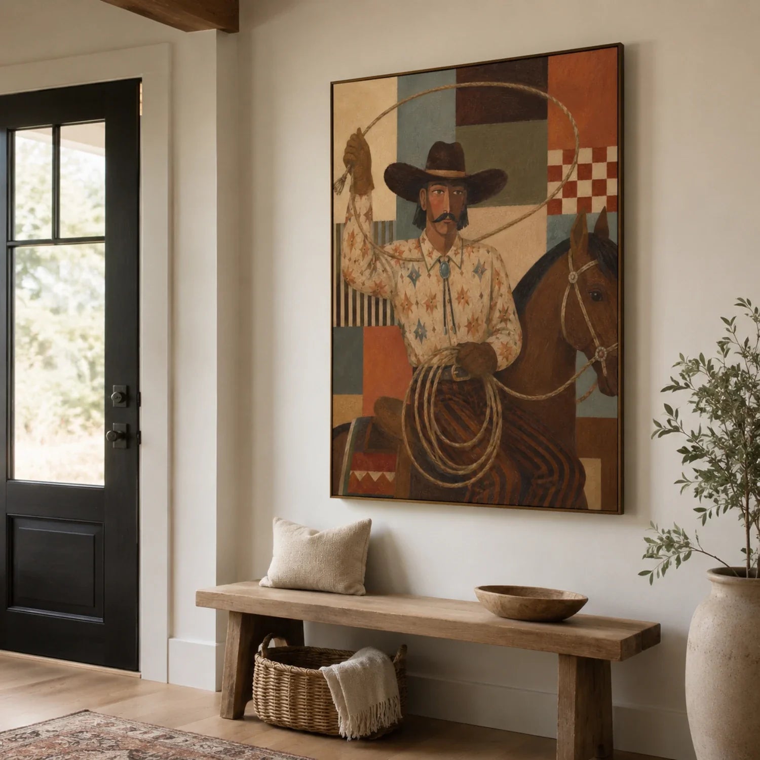 Vintage Americana Art | The Arc That Holds the Horizon Western Gallery Wall Decor