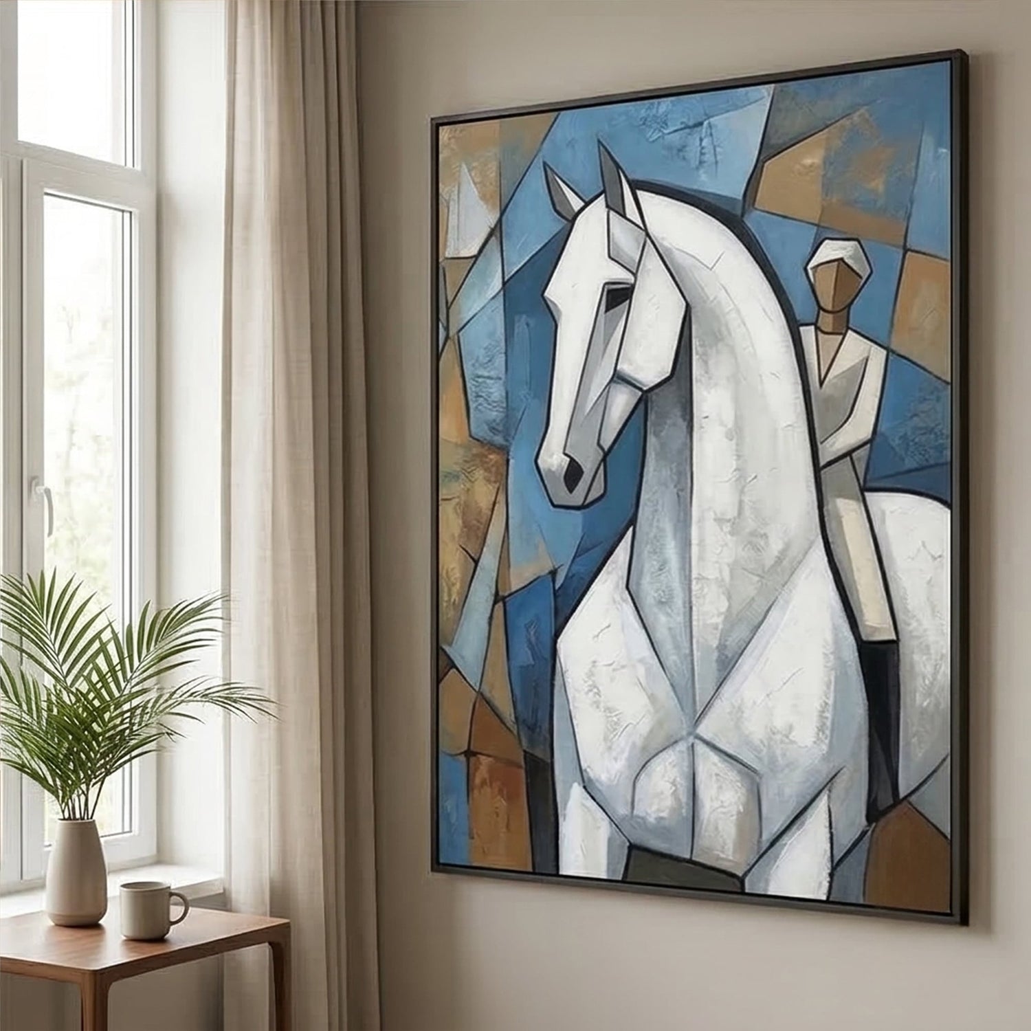 Vintage Americana Art | Noble Geometry Cowboy Western Wall Art