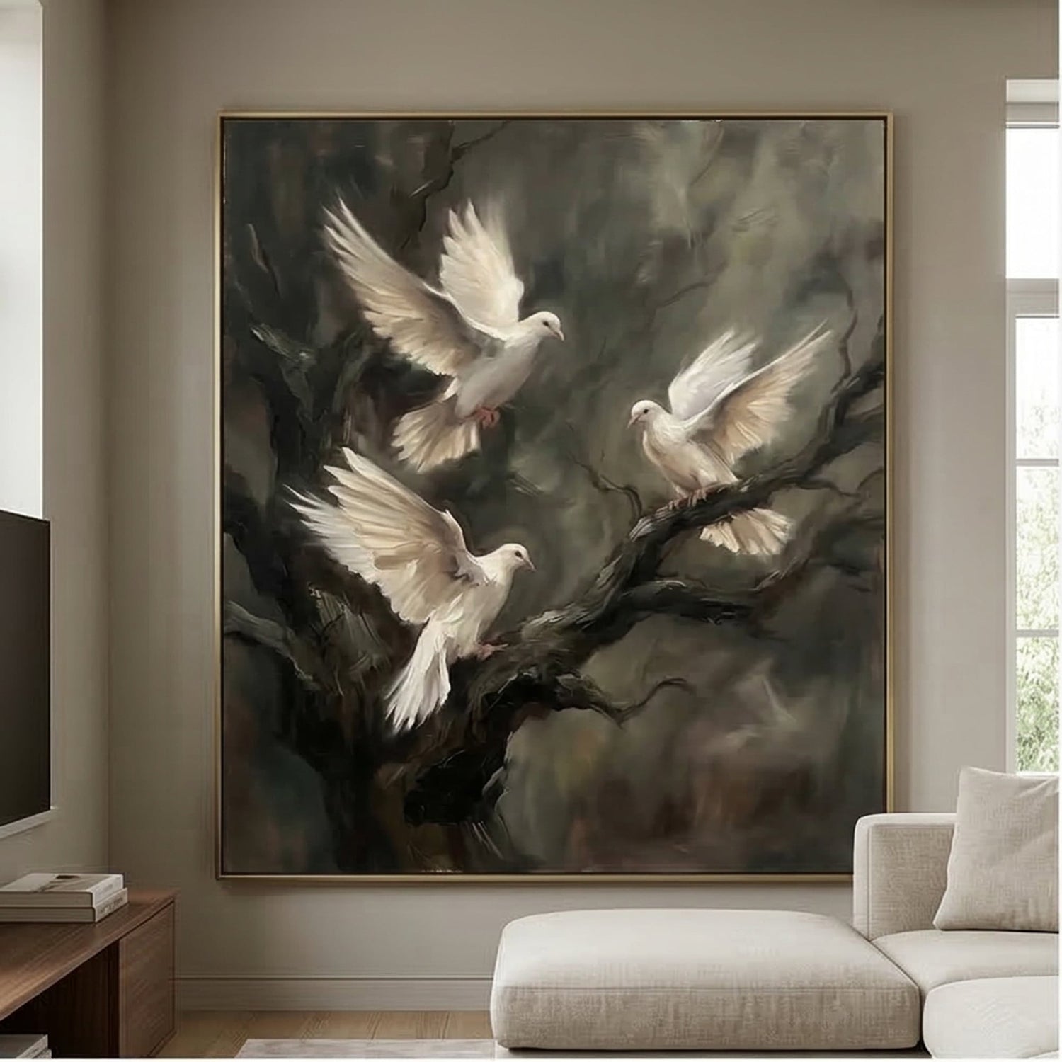 Impressionist Art | Silent Ascent Soft Living Room Wall Decor