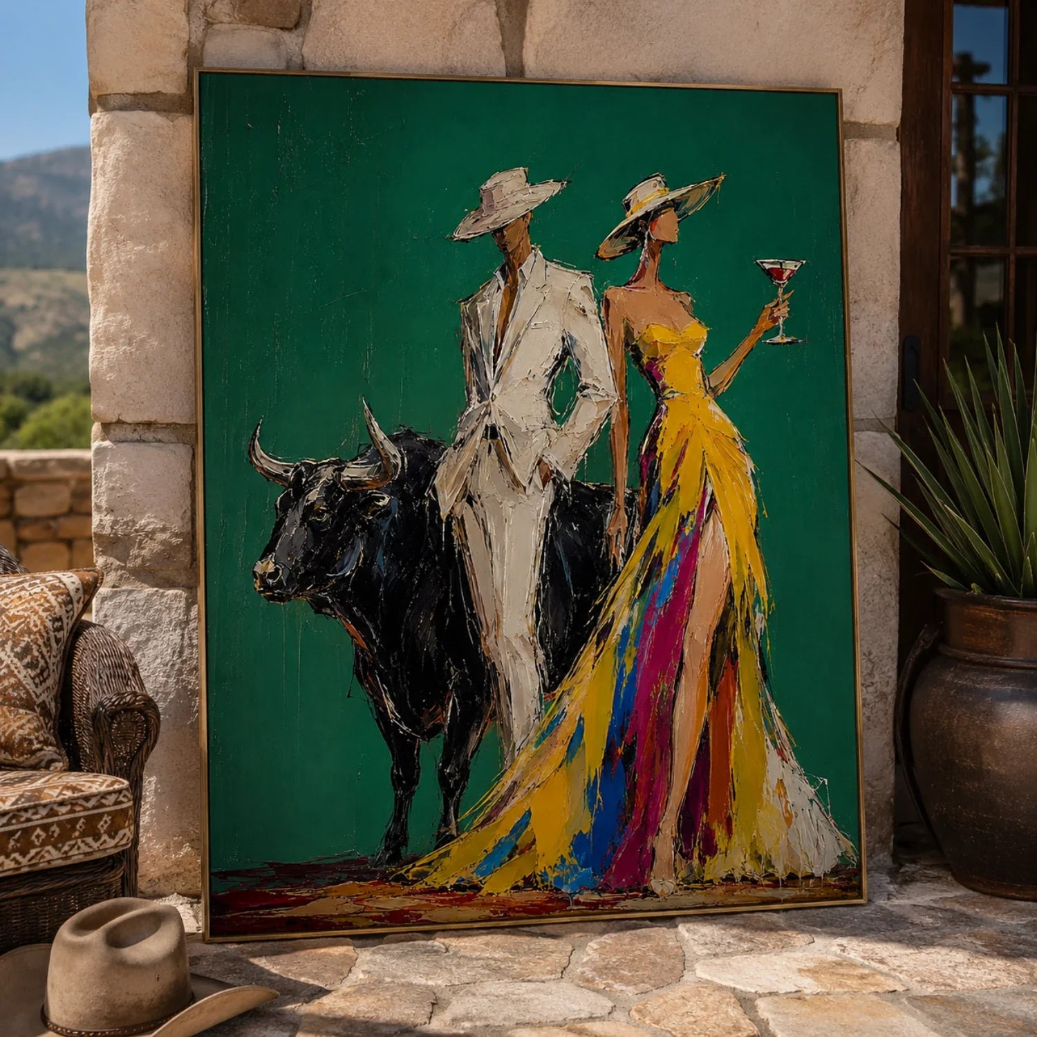 POP Art | Chroma of the Quiet Frontier Western Canvas Wall Decor