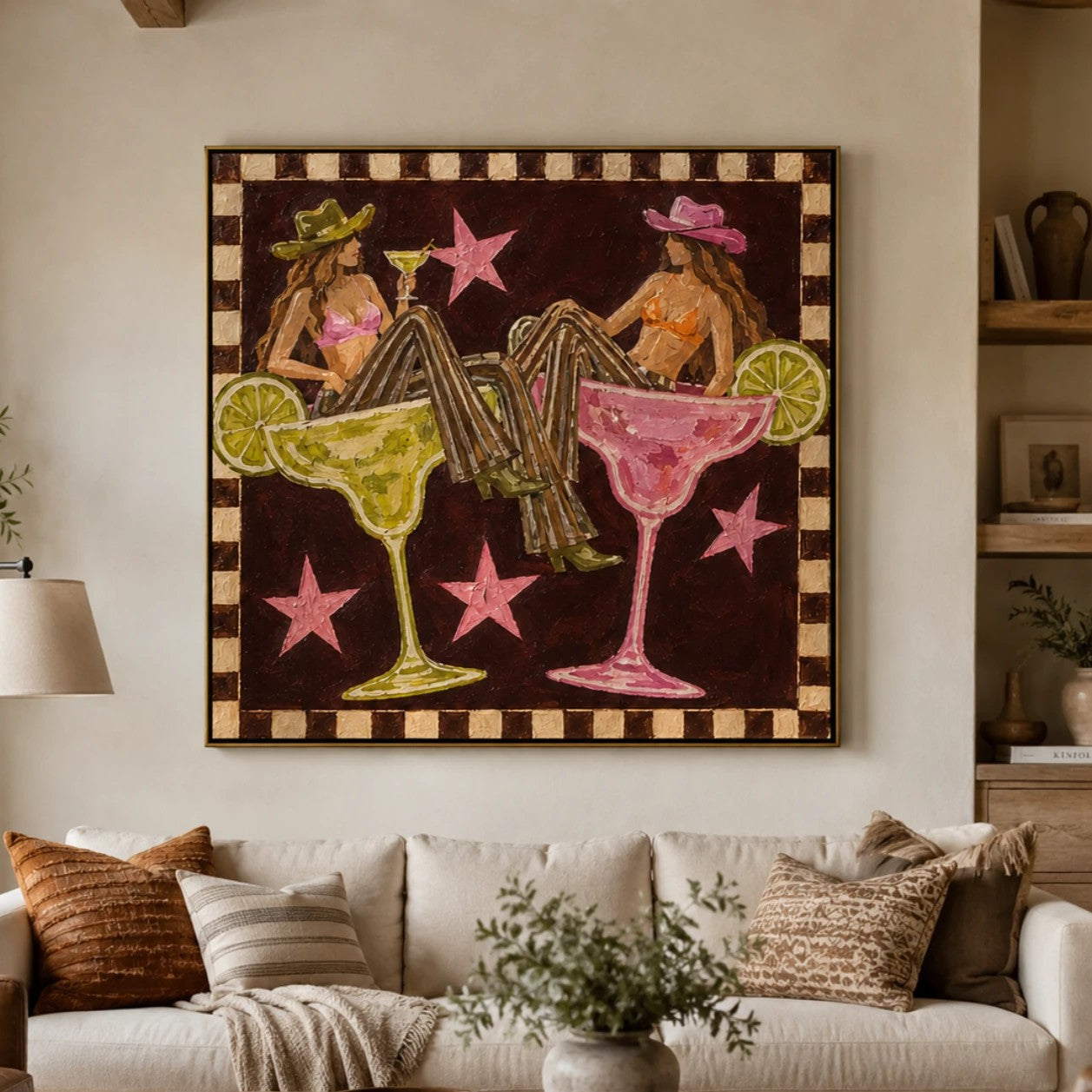 POP Art | Margarita Cowgirl Duo Western Cowgirl Wall Art