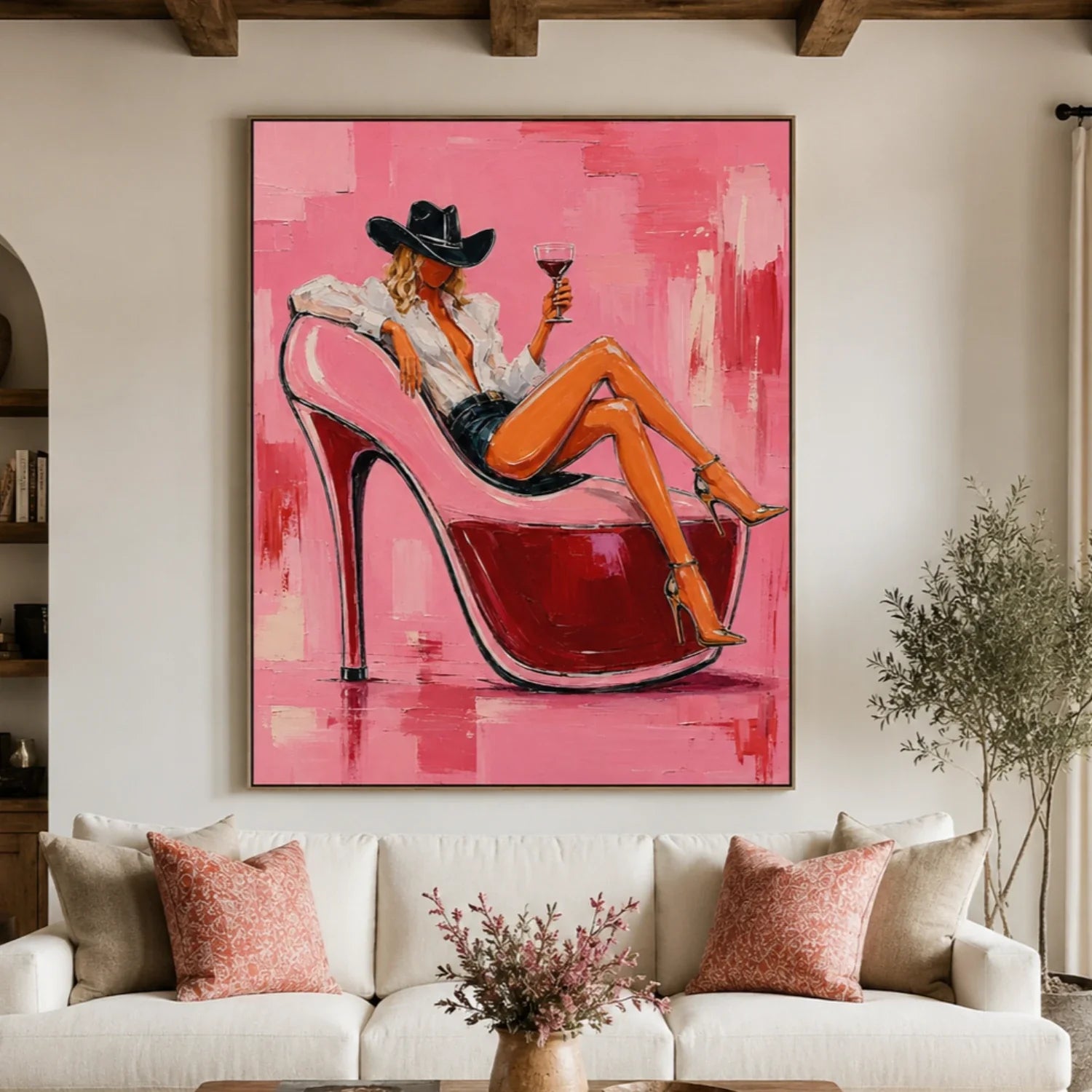 POP Art | Heel Lounge Cowgirl Western Cowgirl Wall Art