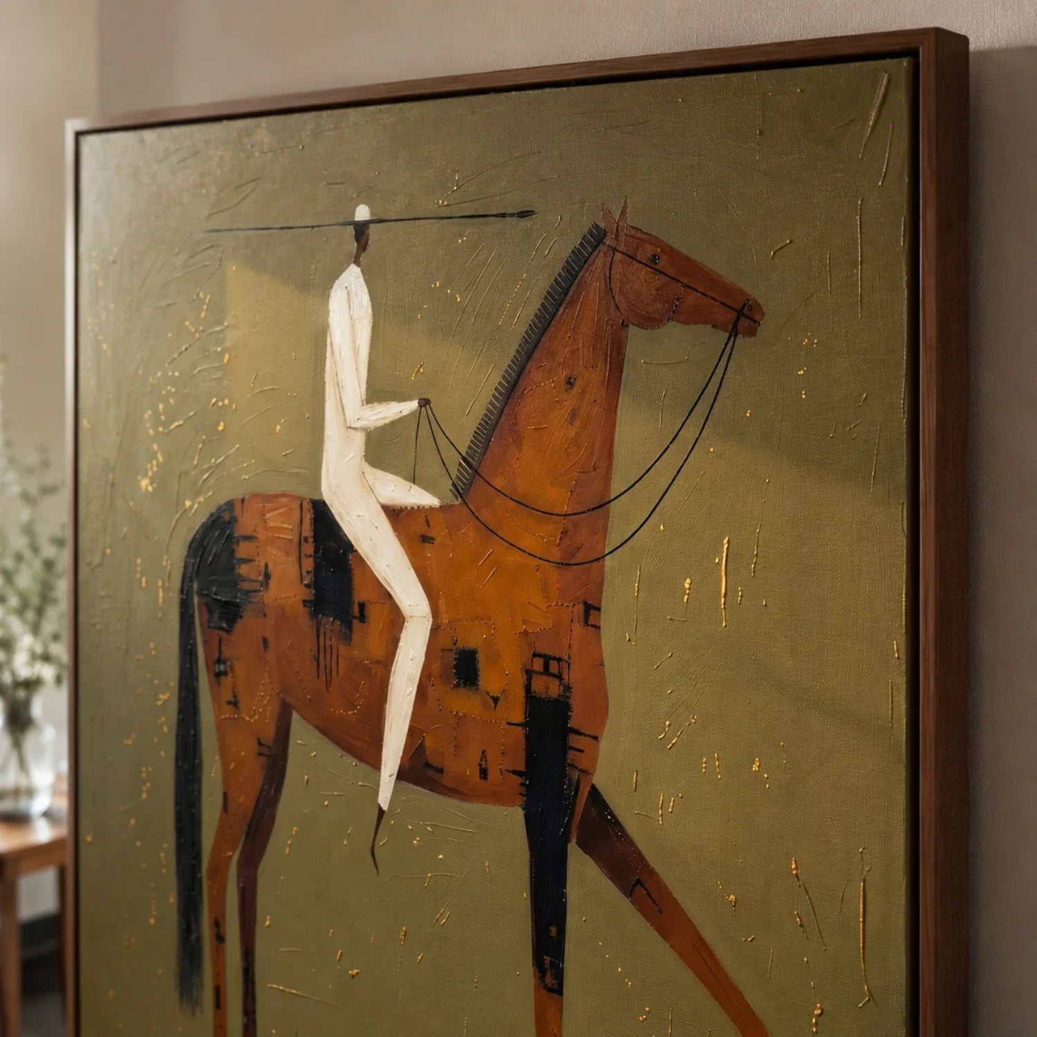 Vintage Americana Art | The Quiet Standard Cowboy Western Wall Art