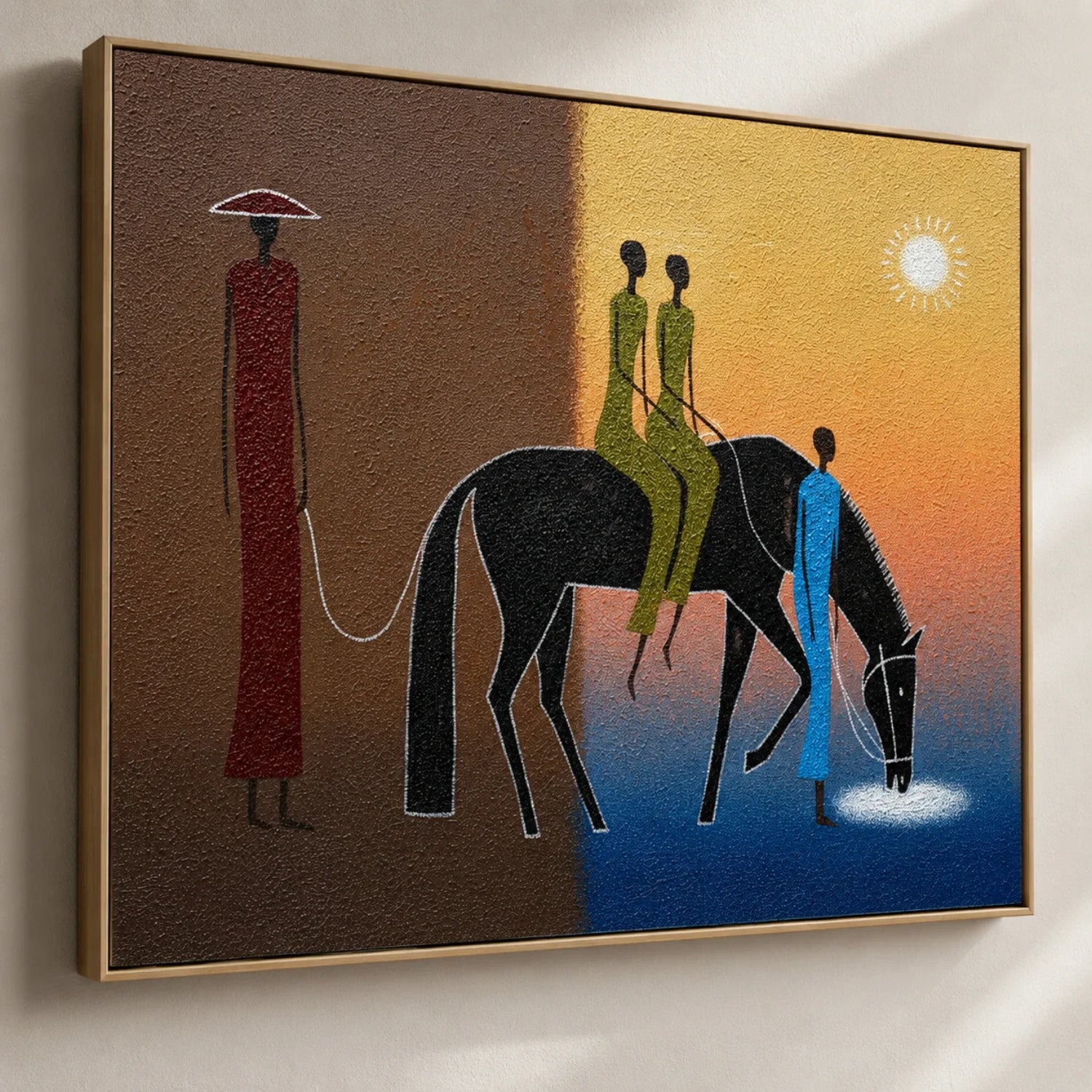 Vintage Americana Art | Journey Together Western Canvas Wall Decor
