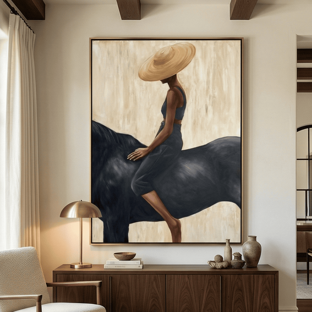 Vintage Americana Art | Silent Ascent Western Canvas Wall Decor