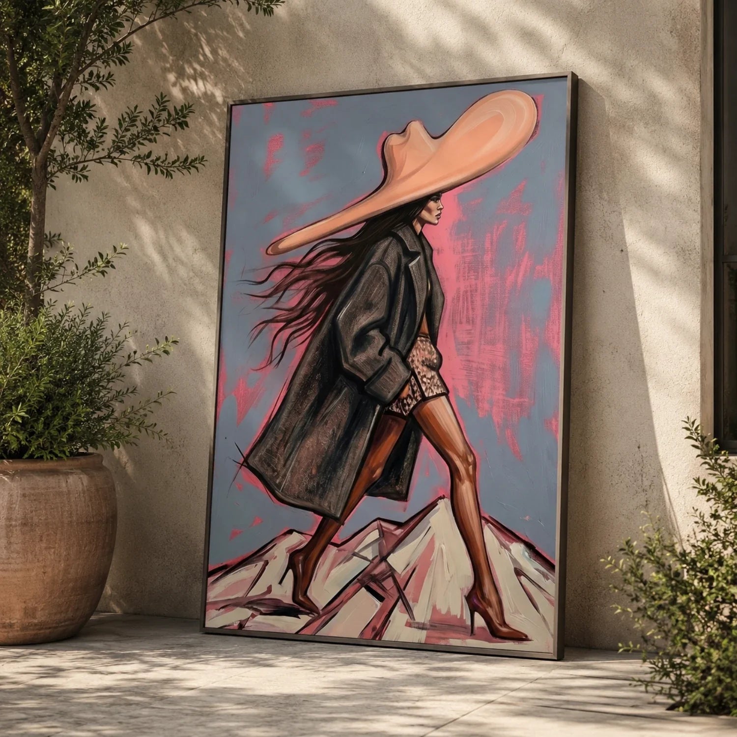 POP Art | Wide Hat Wanderer Western Statement Wall Art